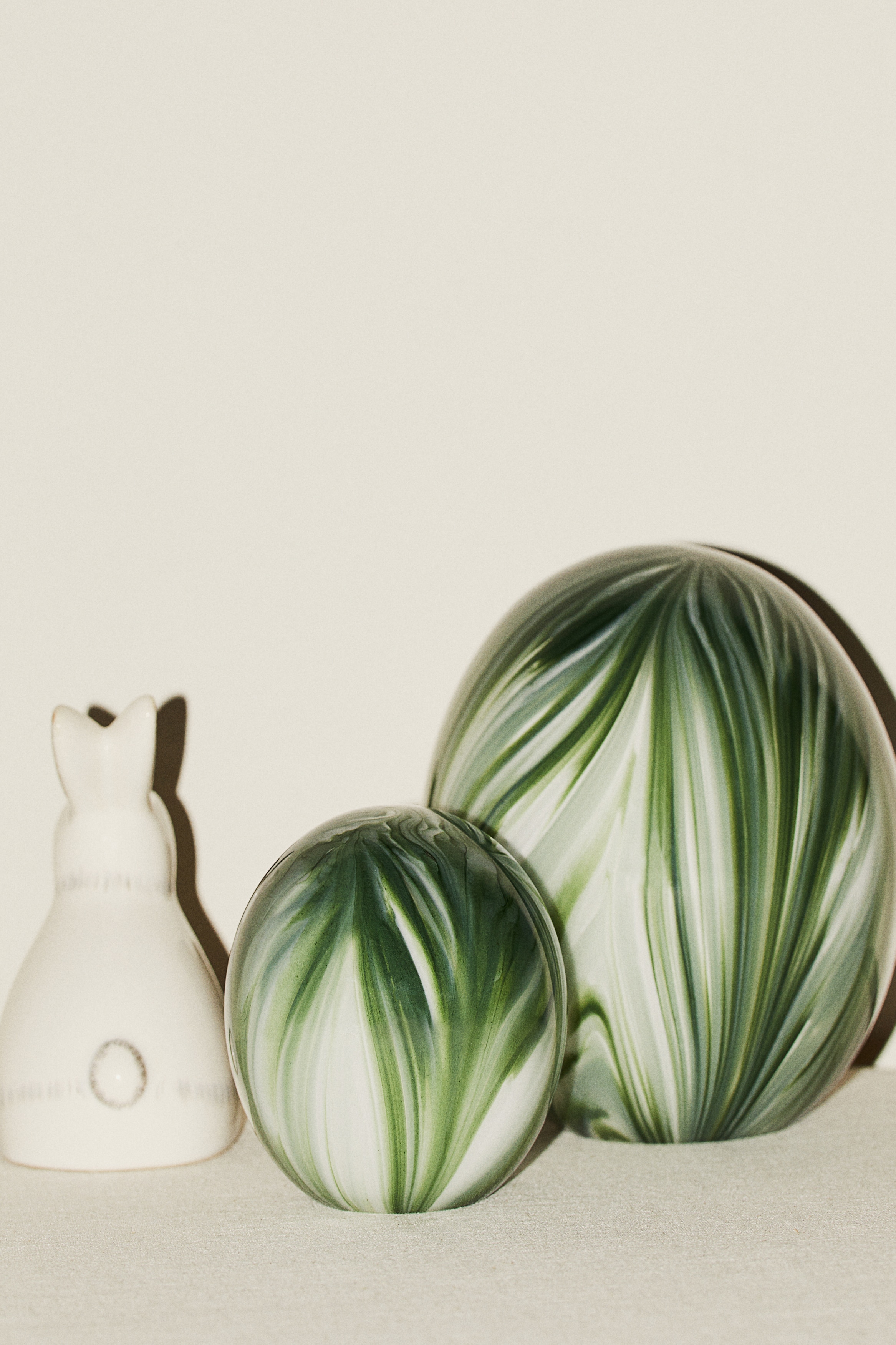 Petite sculpture en verre - Vert/motif/Jaune