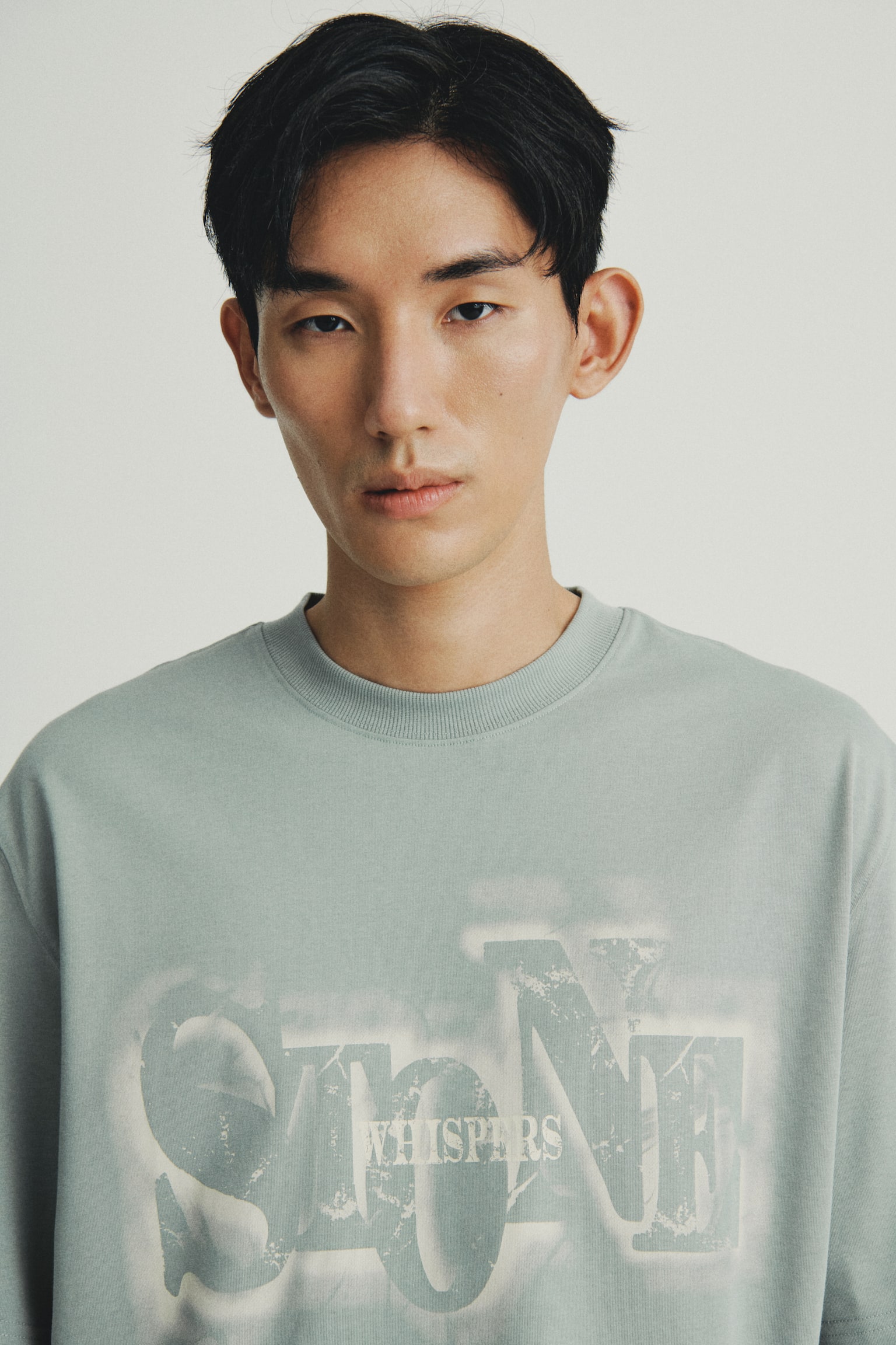 Loose Fit Printed T-shirt - Dusty green/Stone Whispers/White/Tracing Time/Black/Frozen in Time - 3