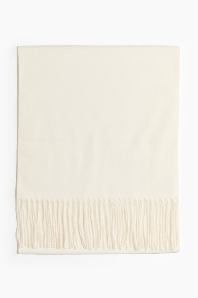 Scarf - Cream/Dark beige/Leopard print/Brown/Dogtooth pattern/Dark grey/Checked - 1
