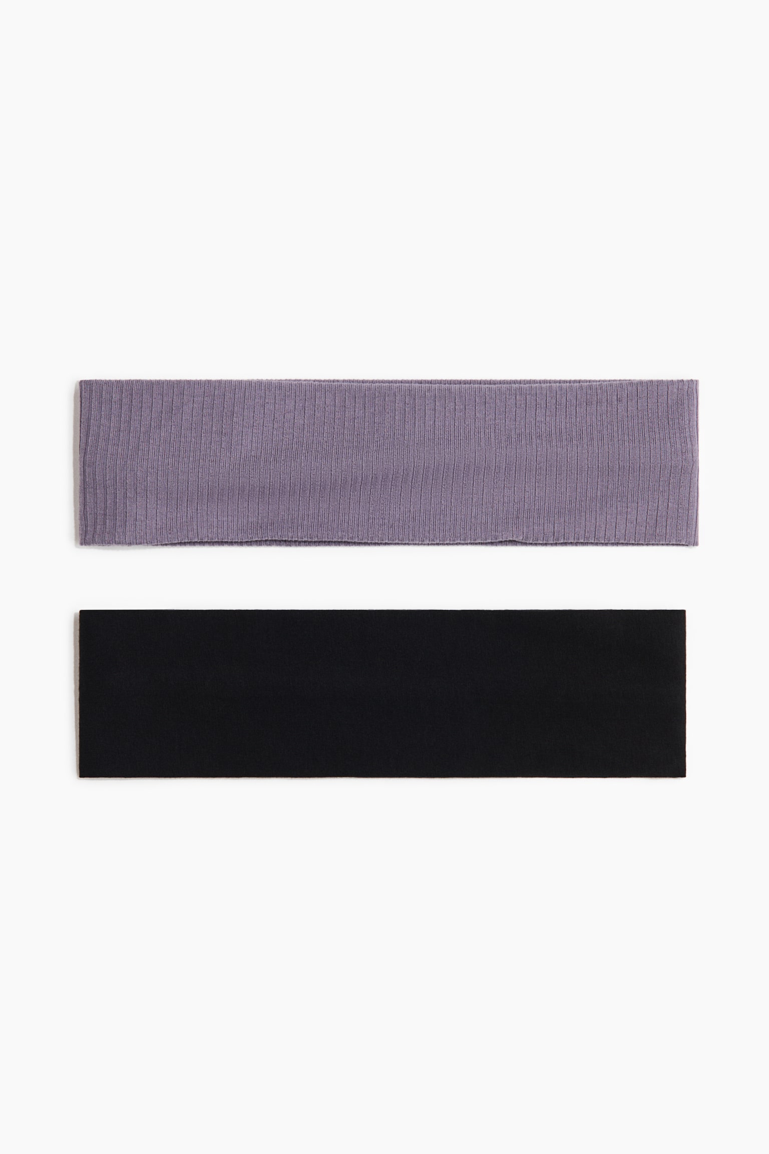 מארז 2 סרטים לשיער מג'רזי - Dusty purple/Black/חום כהה/שחור - 1