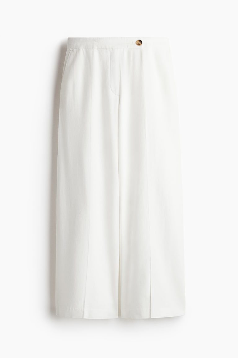 Pantalone elegantnog kroja od mešavine lana
