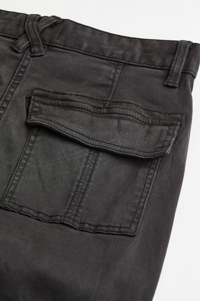 Skinny cargo trousers - Black/Dark green - 6