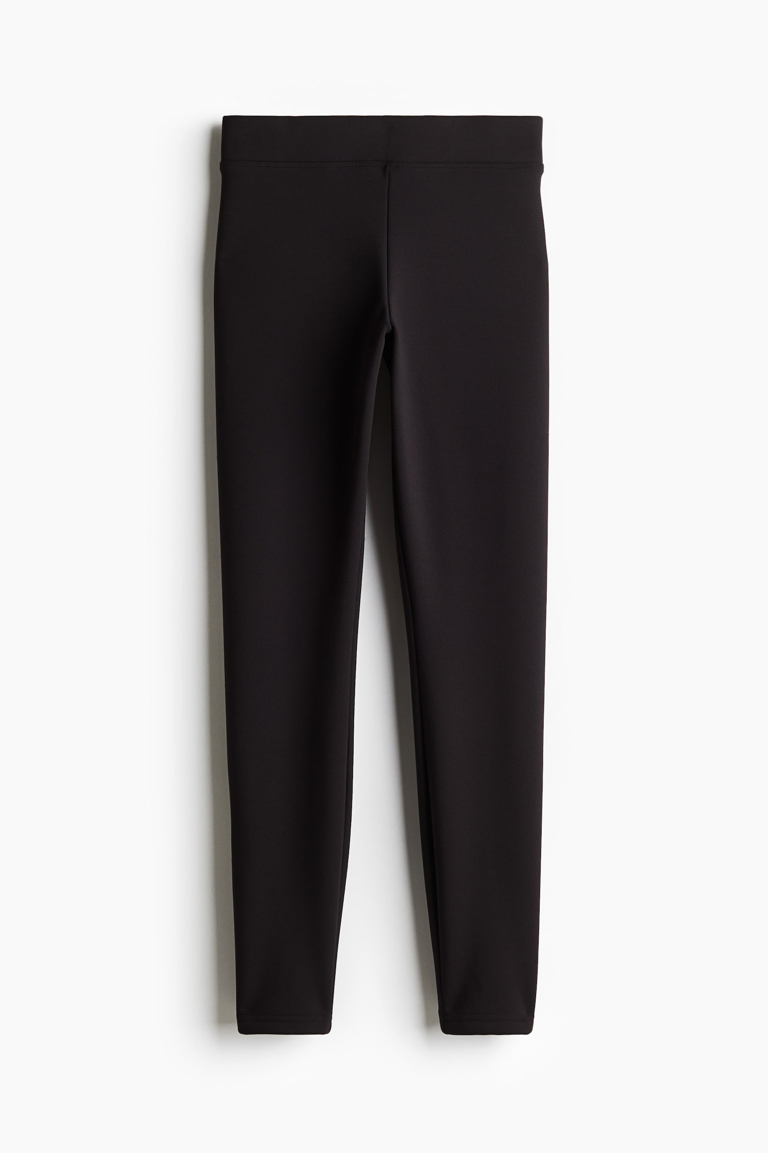 Warm sports leggings - Black/Light beige - 2