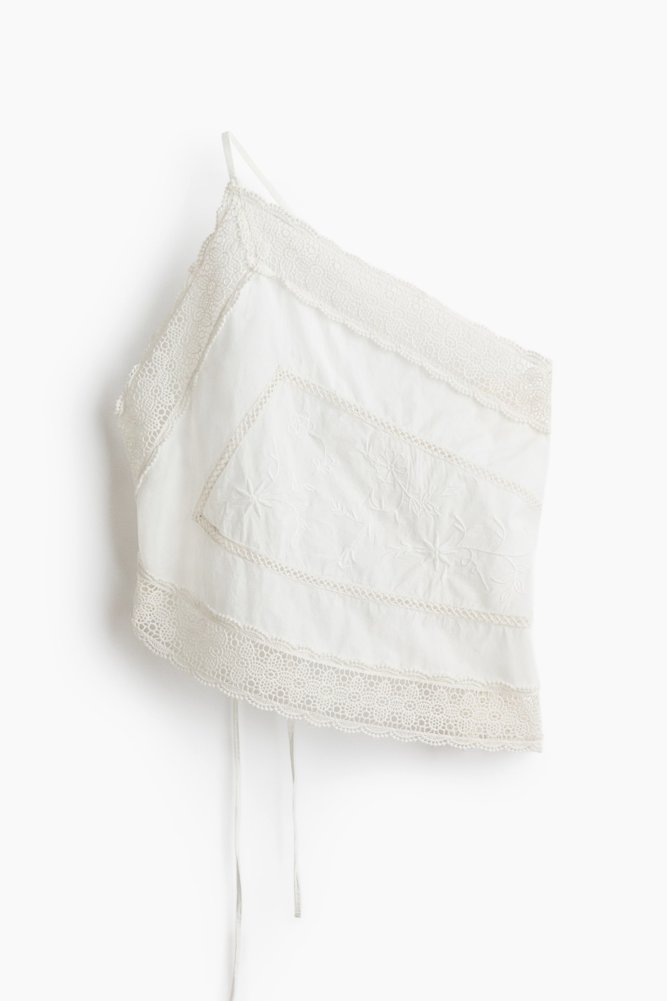 Haut asymétrique avec dentelle