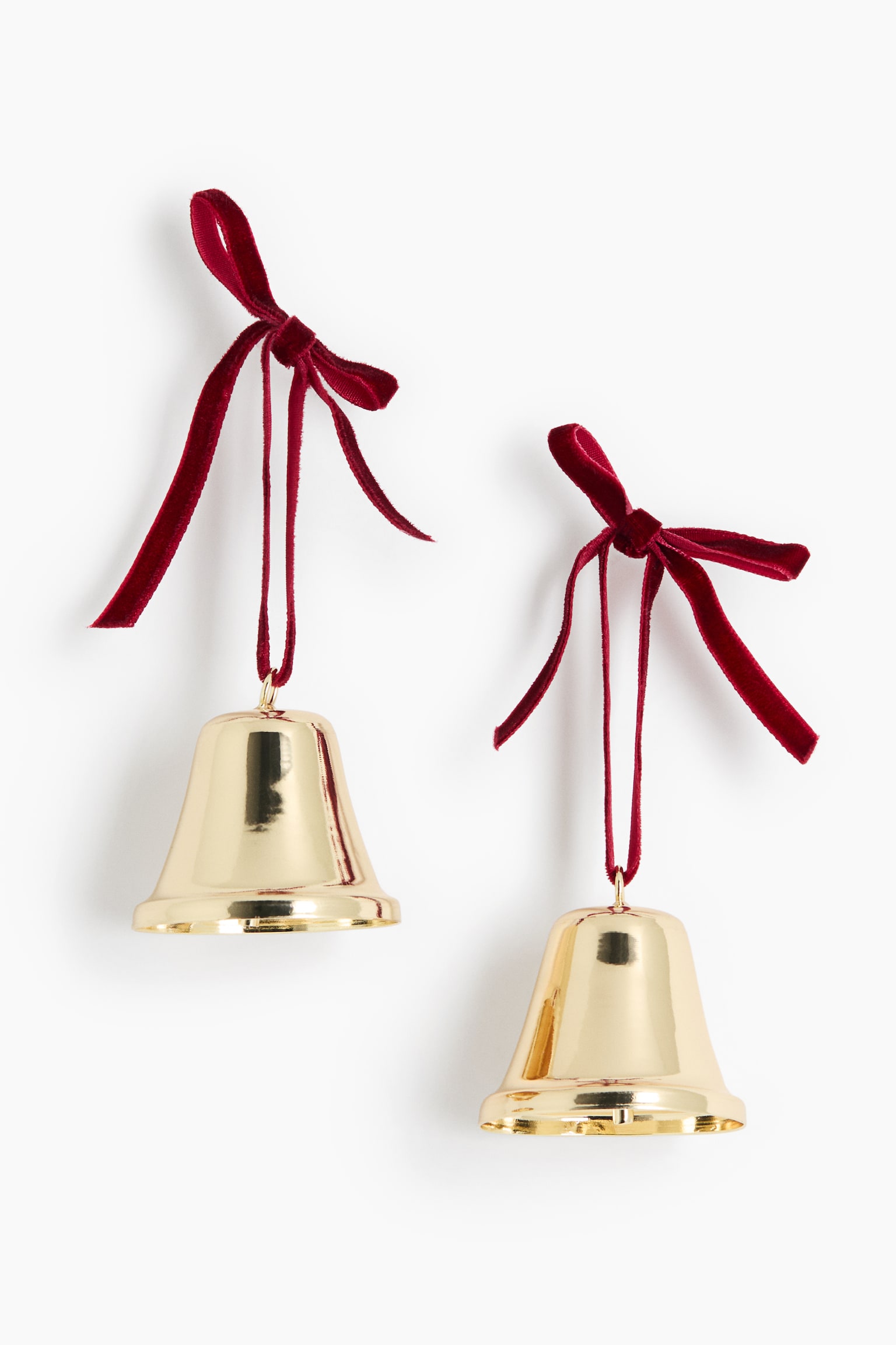 2-pack Christmas decorations - Gold-coloured/Silver-coloured