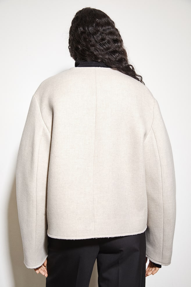 Wool-blend jacket - Light beige/Beige - 5