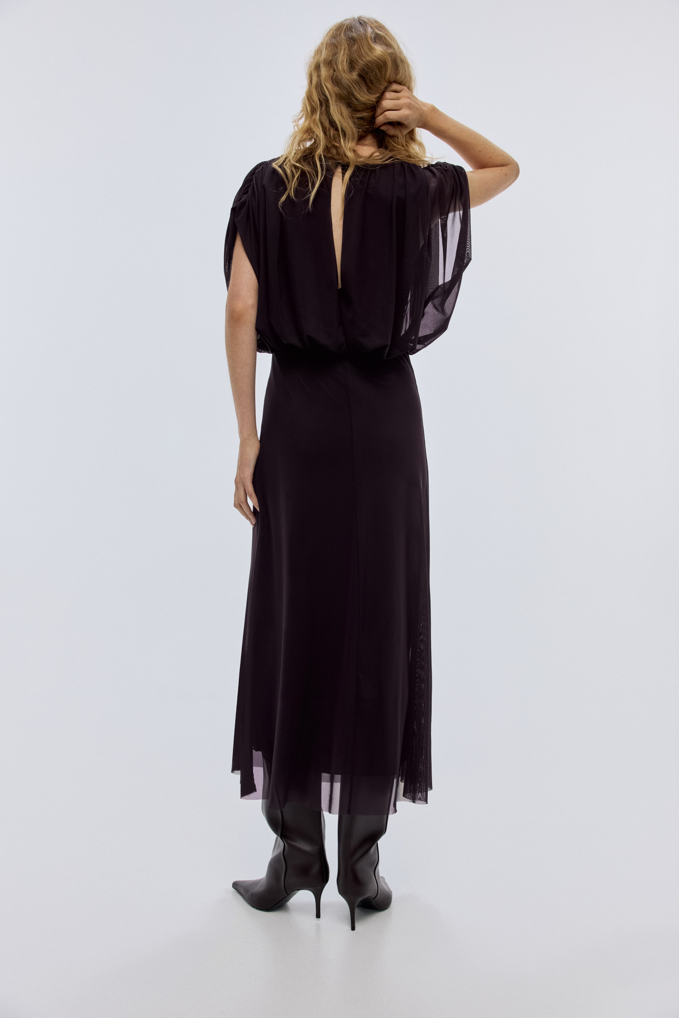 Ingrandisci l'immagine: Abito arricciato - Viola prugna - DONNA | H&M CH 3