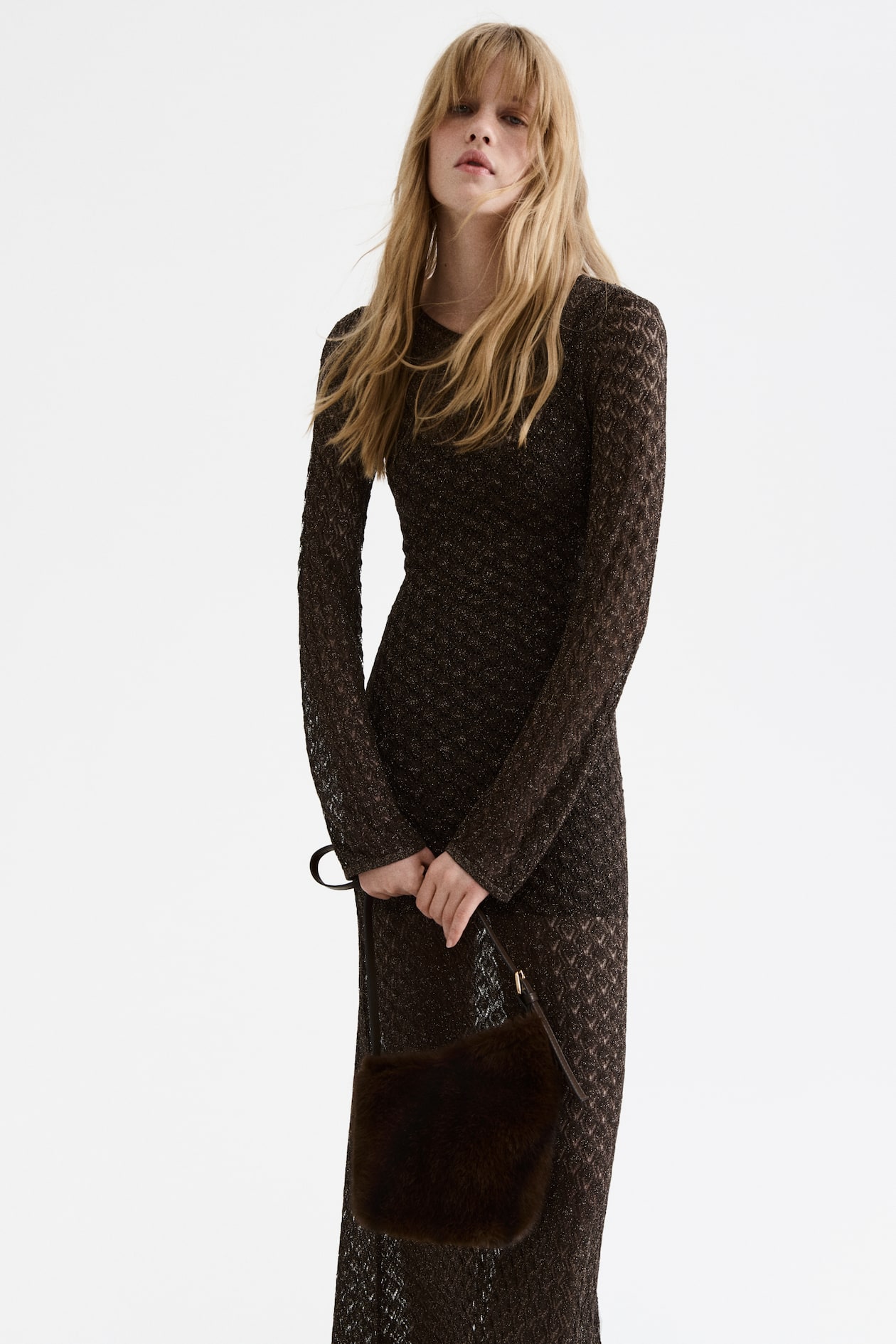 Pointelle-Knit Maxi Dress - image 2