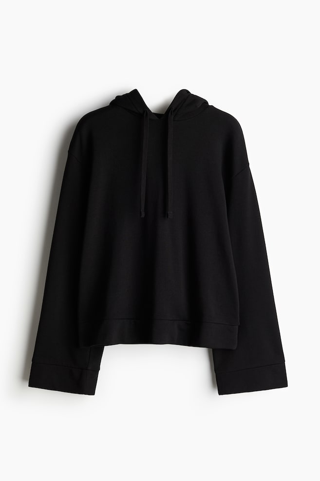 Maglia con cappuccio - Nero - 1