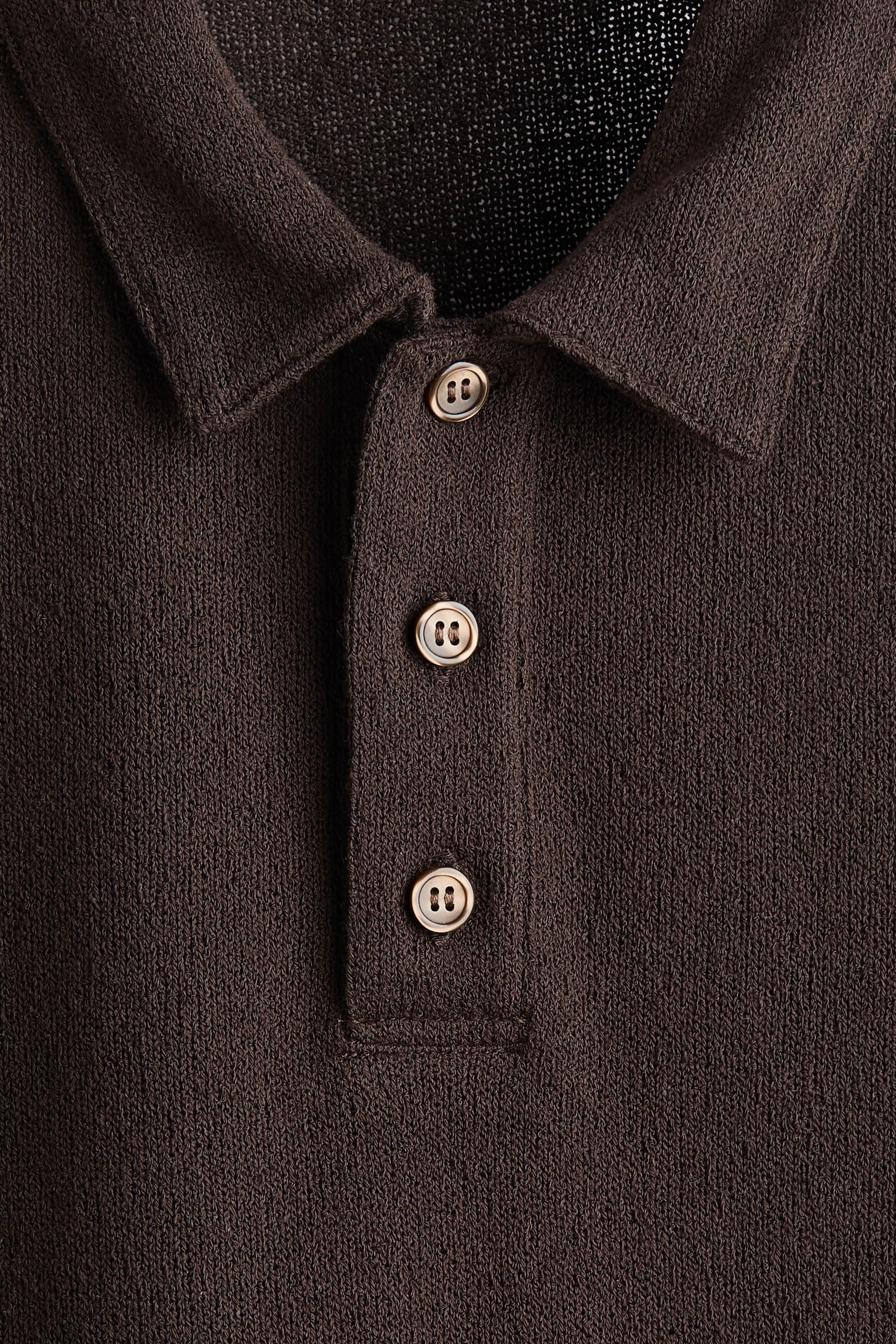 Regular Fit Polo shirt - Dark brown/Dark blue/Cream - 3