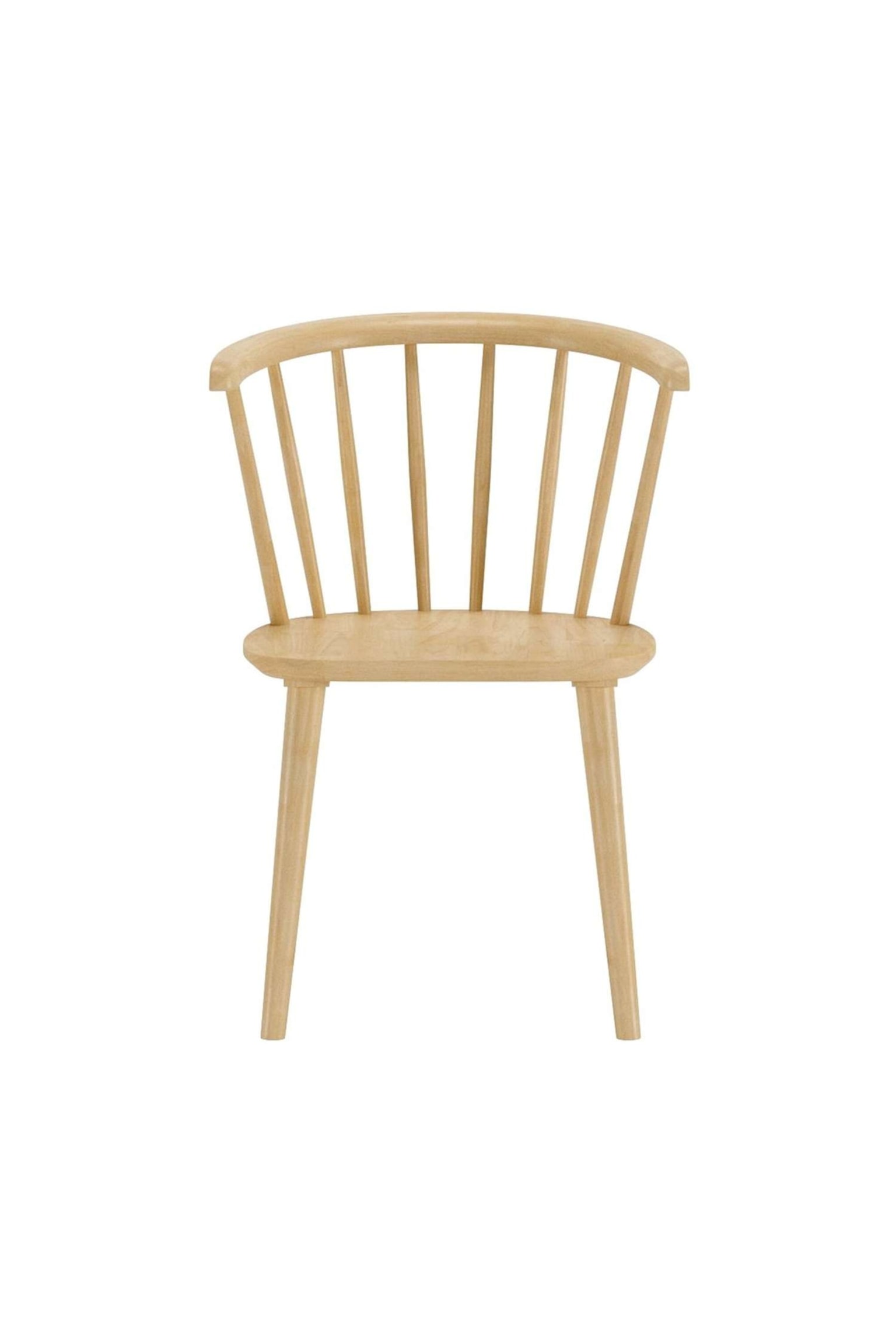 Bobby Eetkamerstoel 2-pack - Rubberhout, Natureel - 1