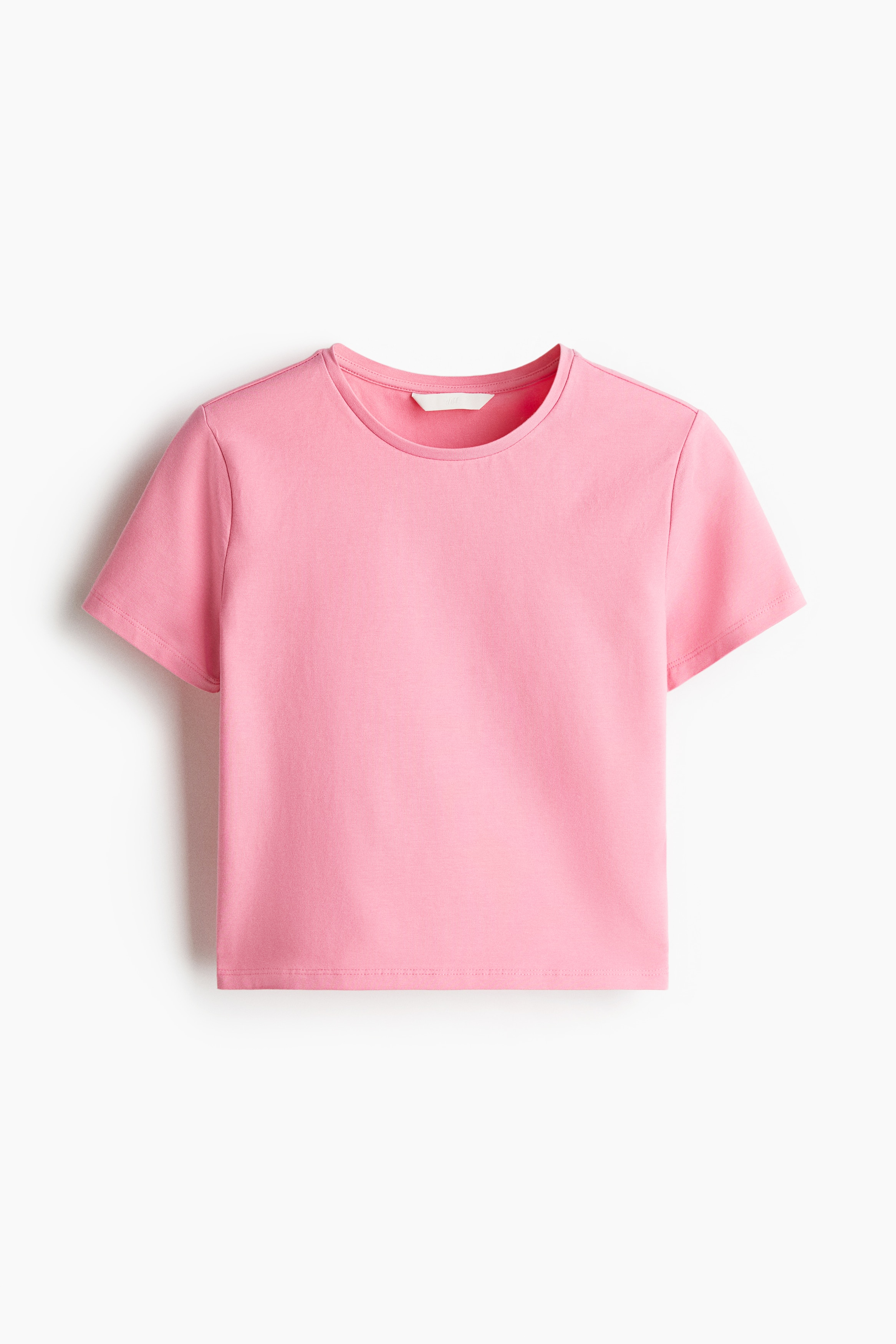 Short T-shirt - Pink/Dark grey/Black/Beige/Dark brown/White