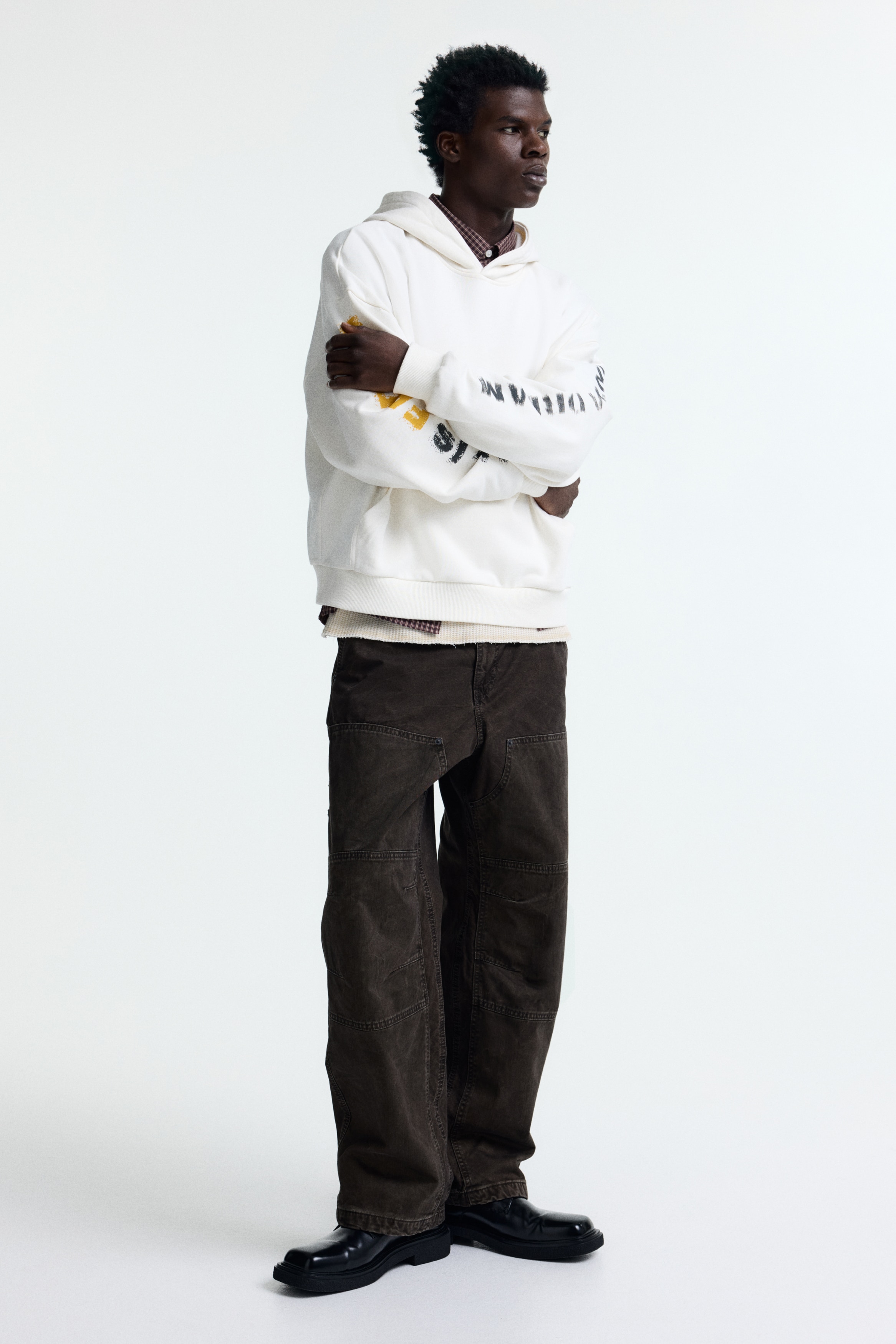 Oversized Fit Printed hoodie