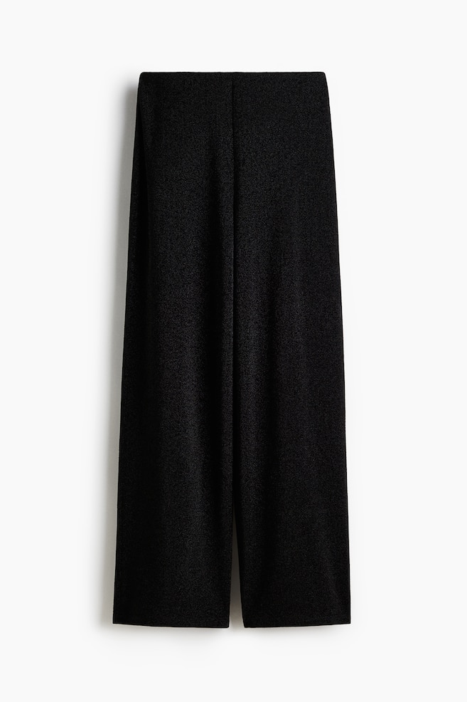 Shimmery Pants - Black/Dark brown/Burgundy - 1