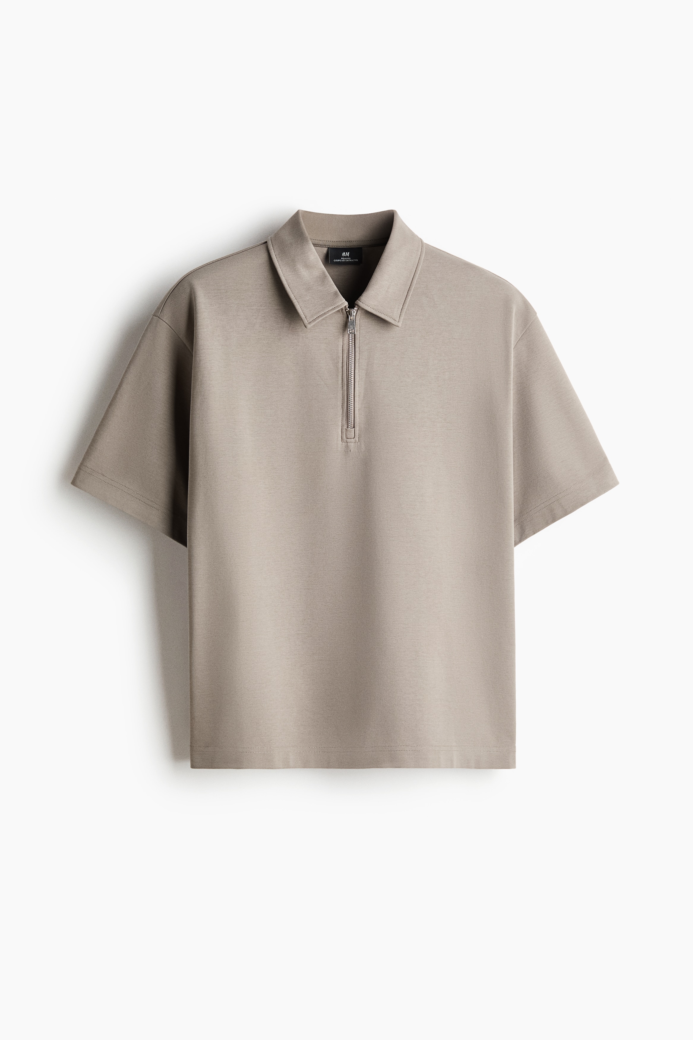 Relaxed Fit Polo shirt - Beige/Cream/Black