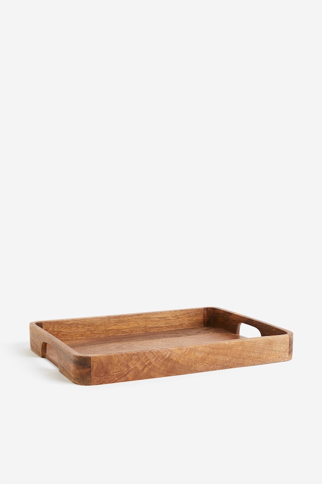 Wooden tray - Beige - 1