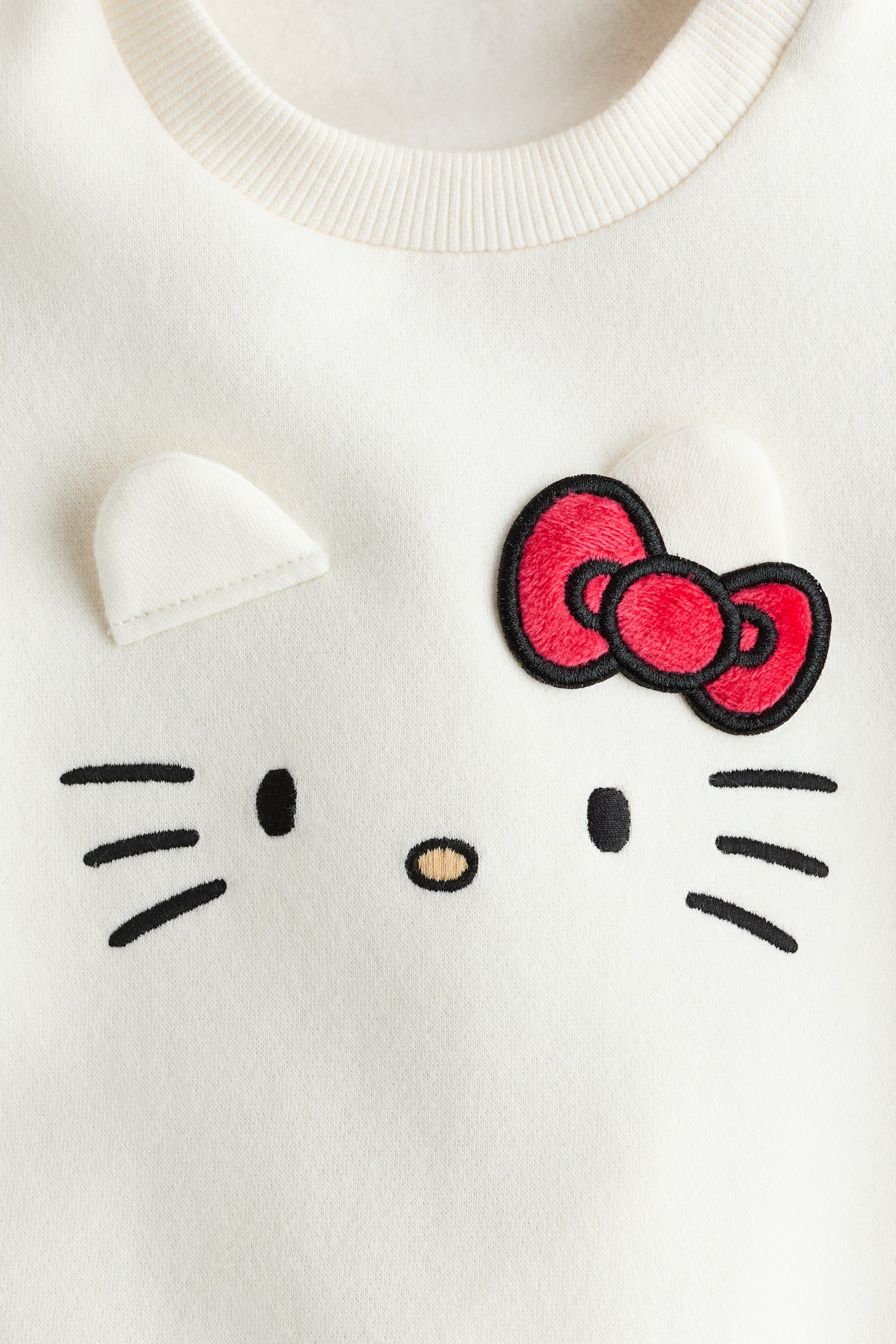 Sweatshirt with Motif - White/Hello Kitty/Light pink/Minnie Mouse - 4