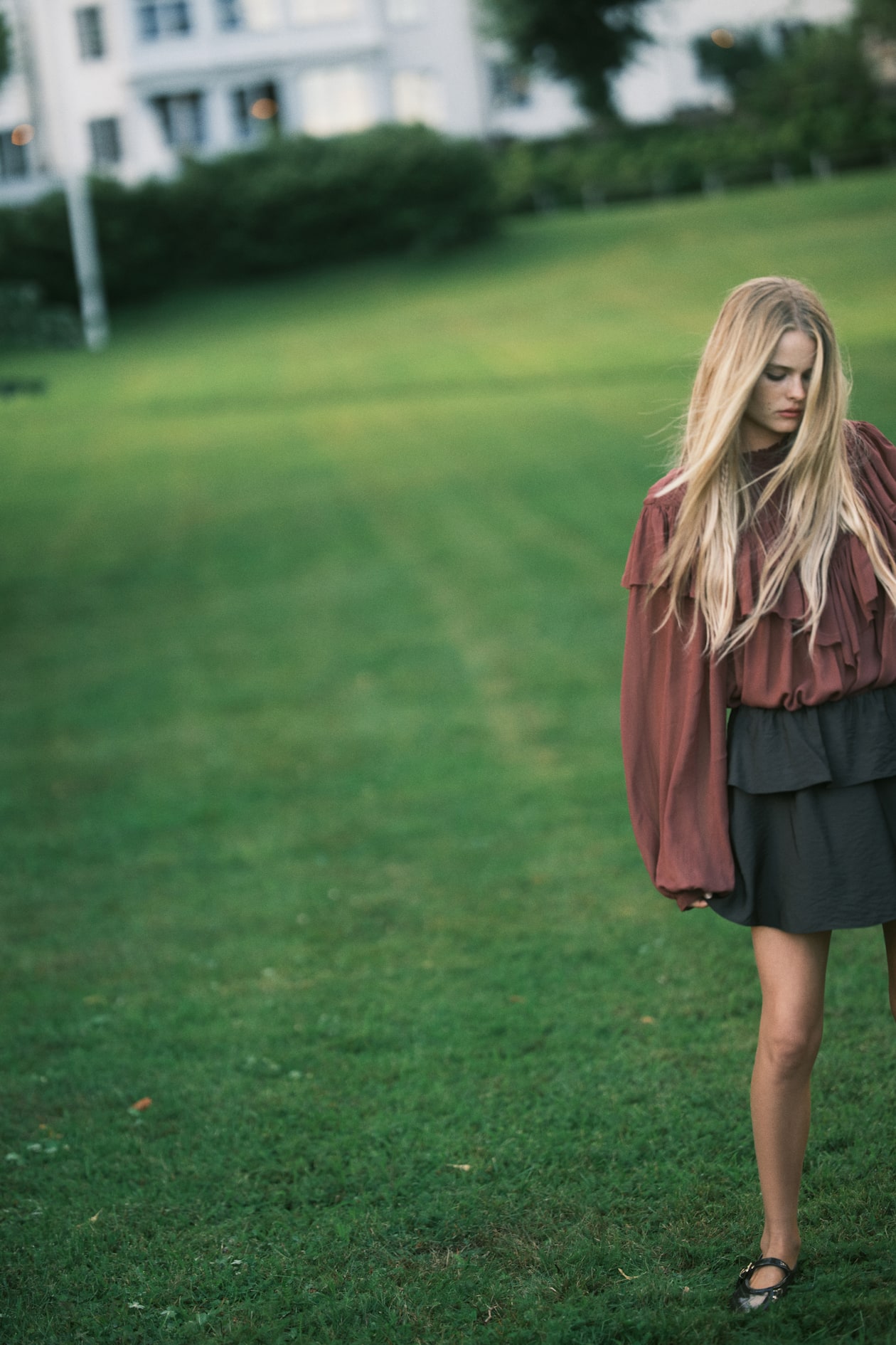 Flared Mini Skirt - image 2