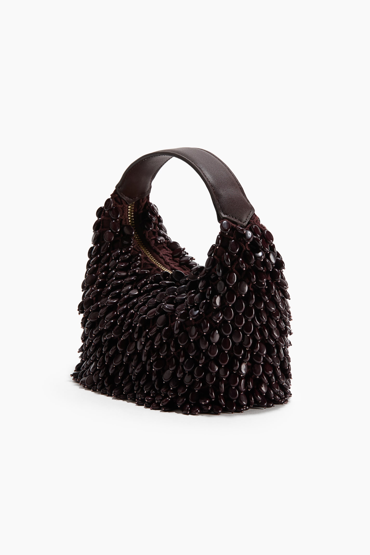 Женская сумка H&M Bead-Embellished Handbag, цвет: Бордовый — фото 3