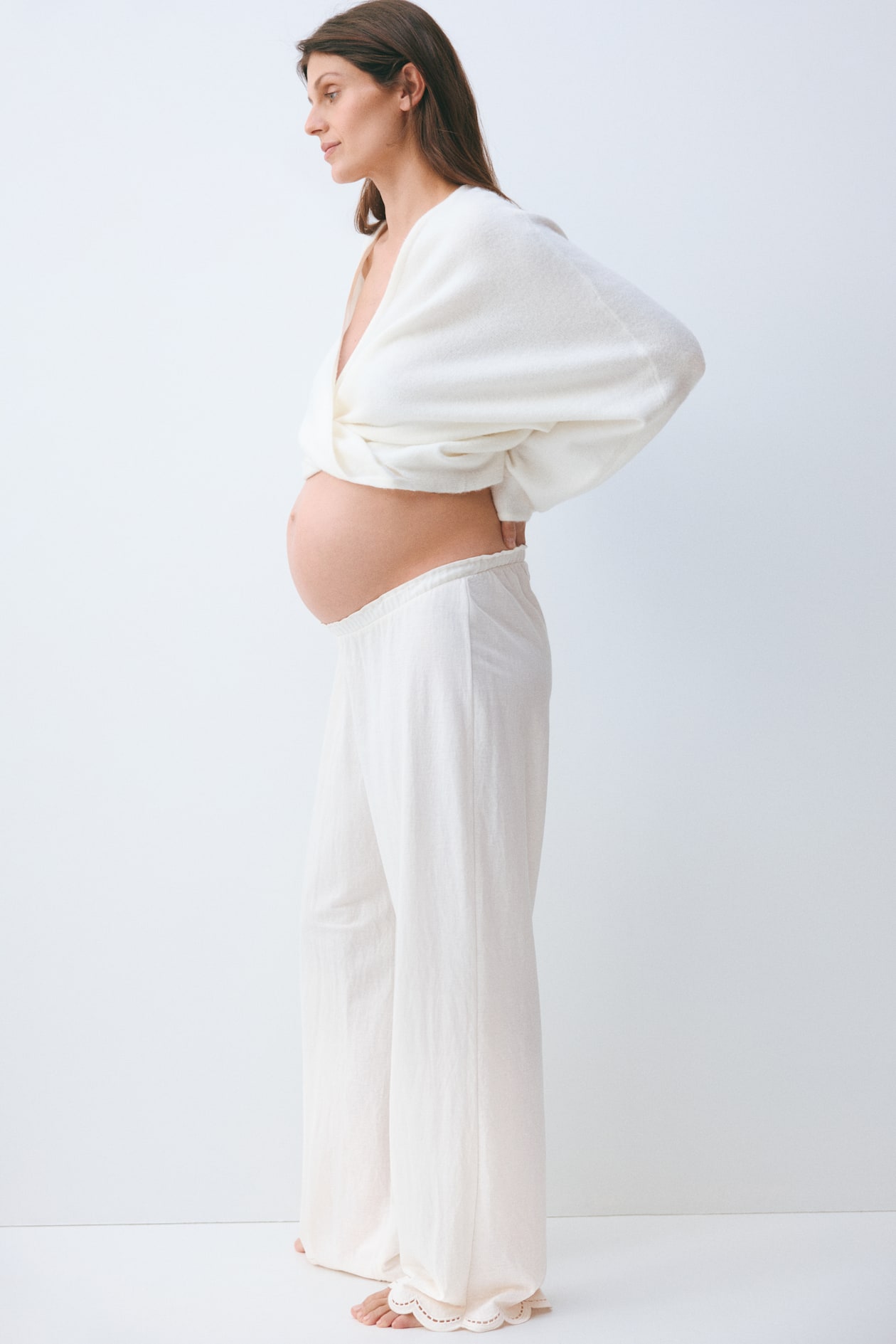 MAMA Scalloped Pull-On Pants - image 5