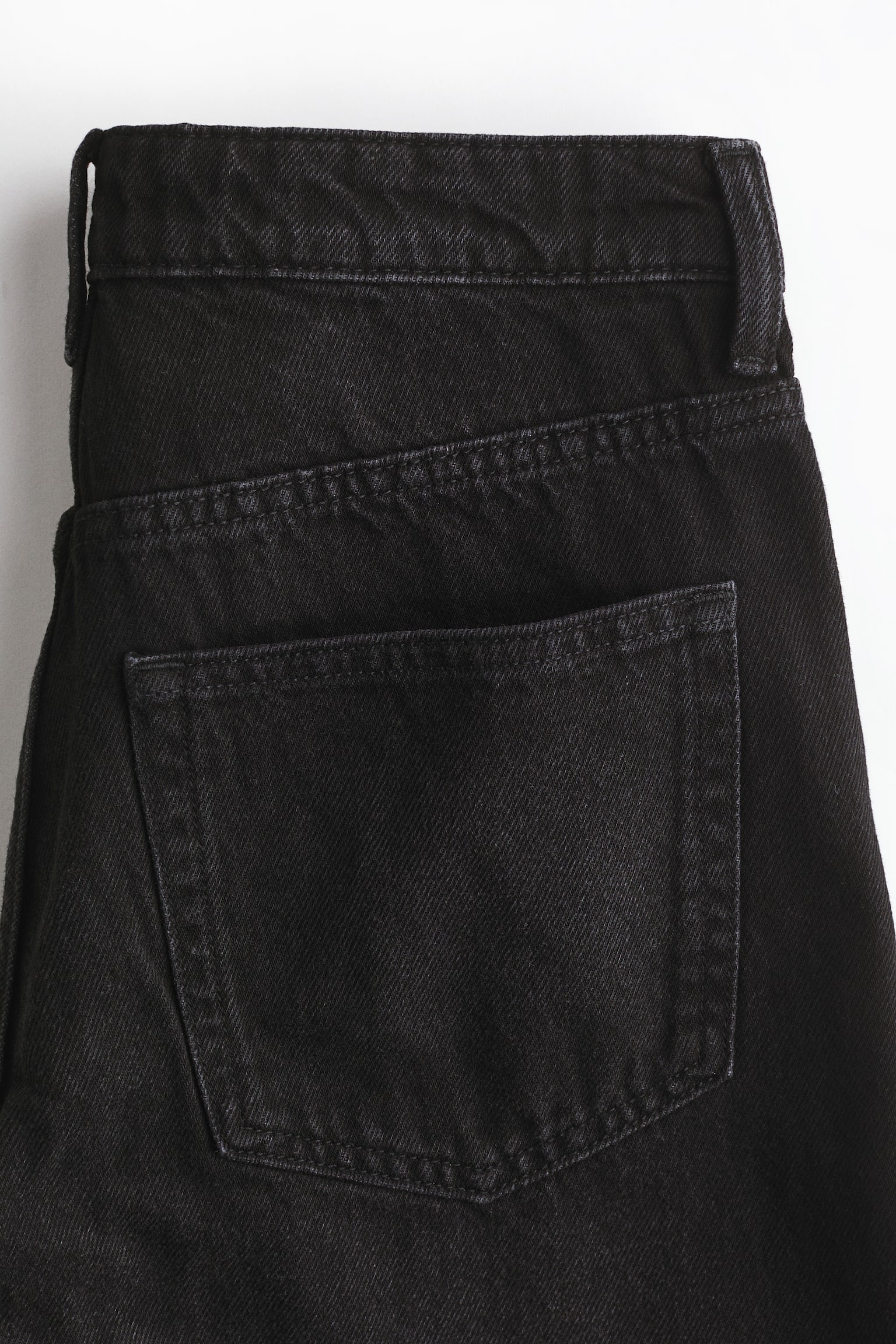 Denim Bermuda shorts-אפור כהה - 4