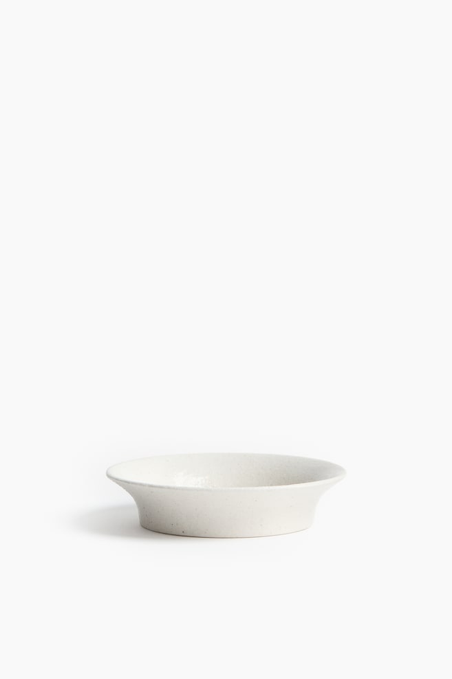 Small Speckled Serving Bowl - White - 1