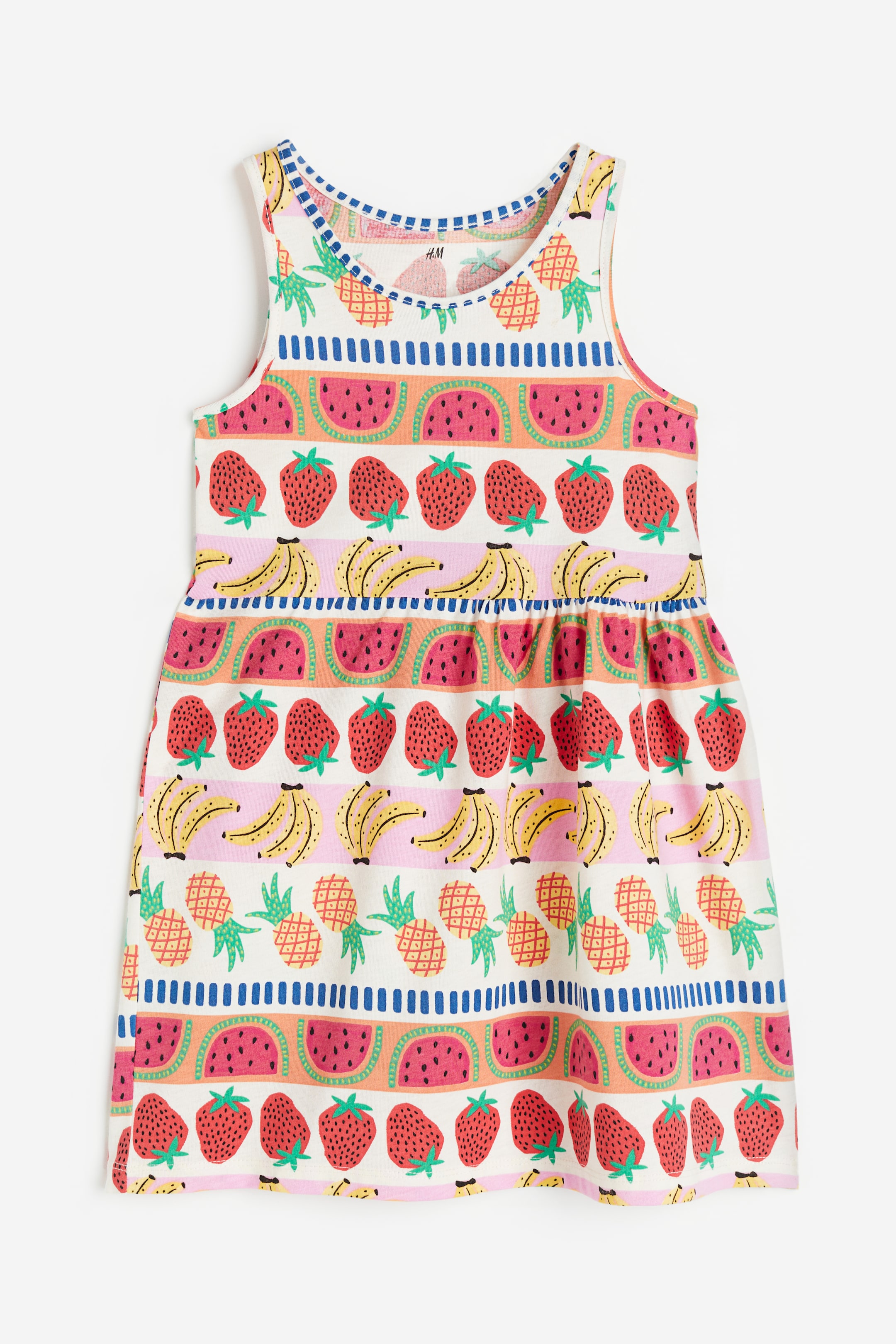 View larger image: Patterned cotton dress - Red/Fruits - Kids | H&M GB 1