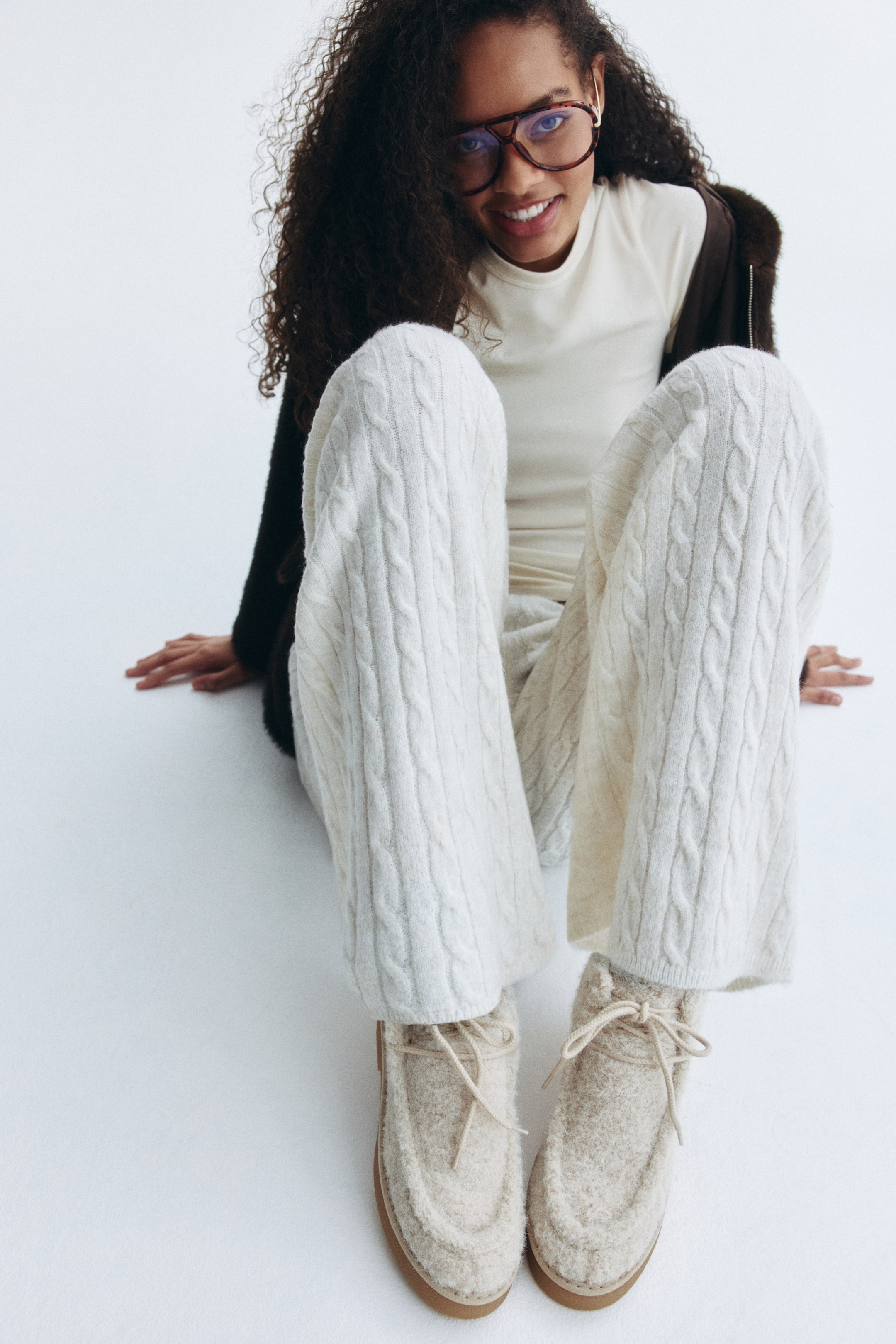 View larger image: Lace-Up Boots - Light beige - Ladies | H&M CA 2