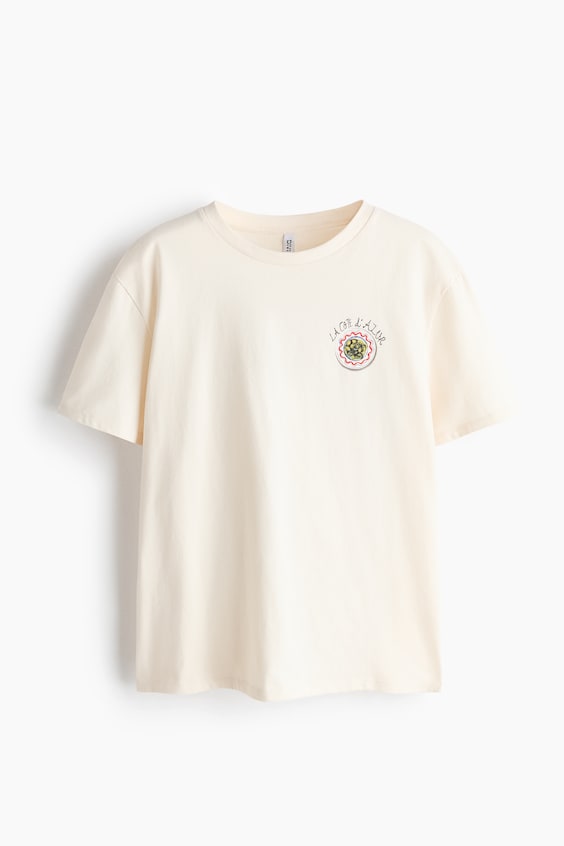 Женские футболки H&M Appliquéd T-Shirt