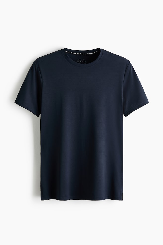 Muscle-Fit Sports Shirt with DryMove™ - Navy blue/Light green/Black/Dark olive/White/Dusty green/Dark brown/Brown/Dark gray melange/Dark khaki green - 1
