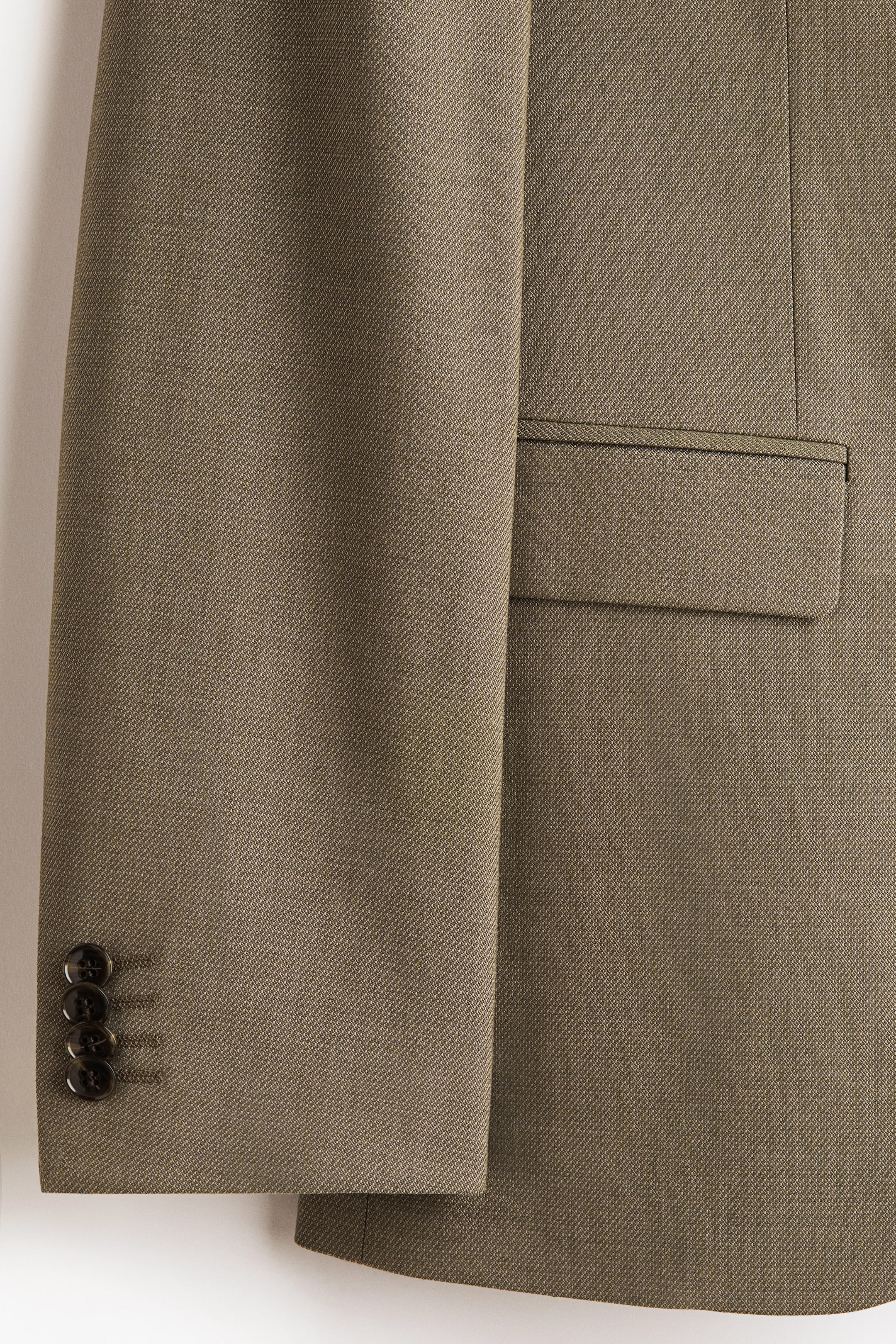 Veste près du corps à fermeture droite