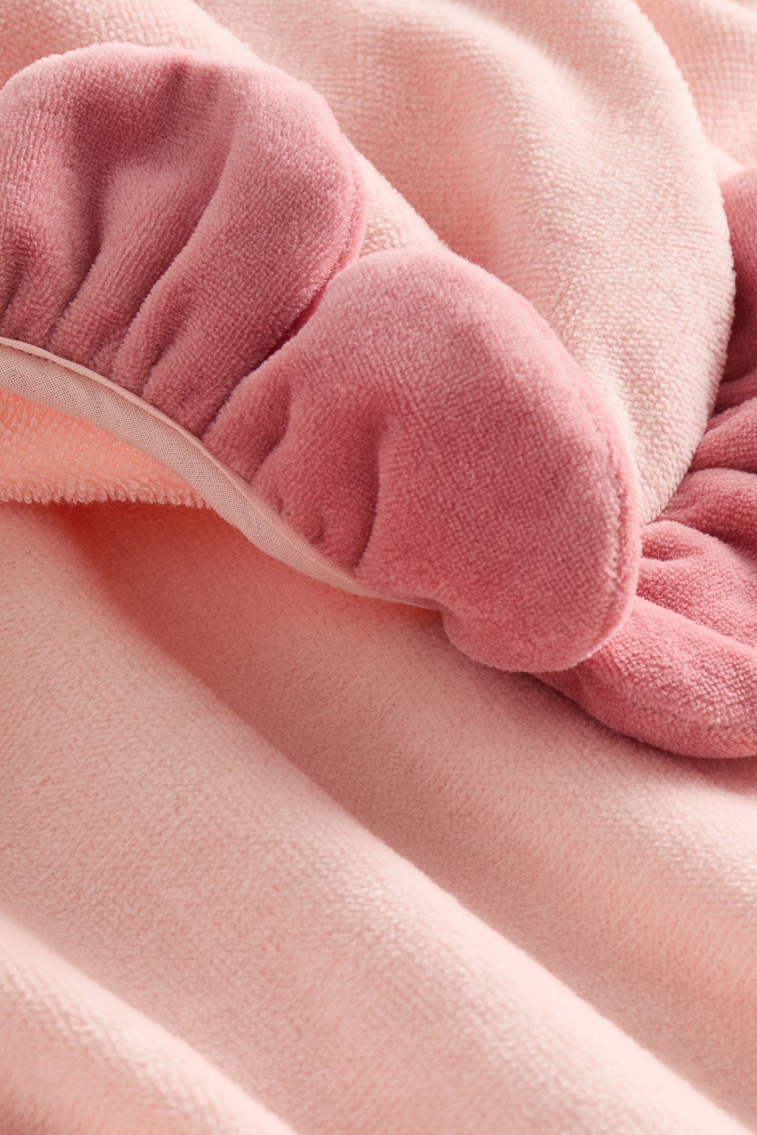 מגבת שכמייה - ורוד בהיר/פרח - 4