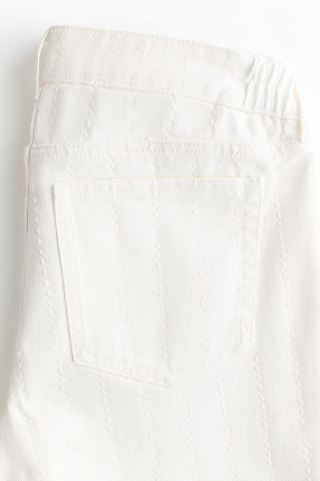 MAMA Before & After Wide Jeans - White/Dark grey/Dark denim blue - 5