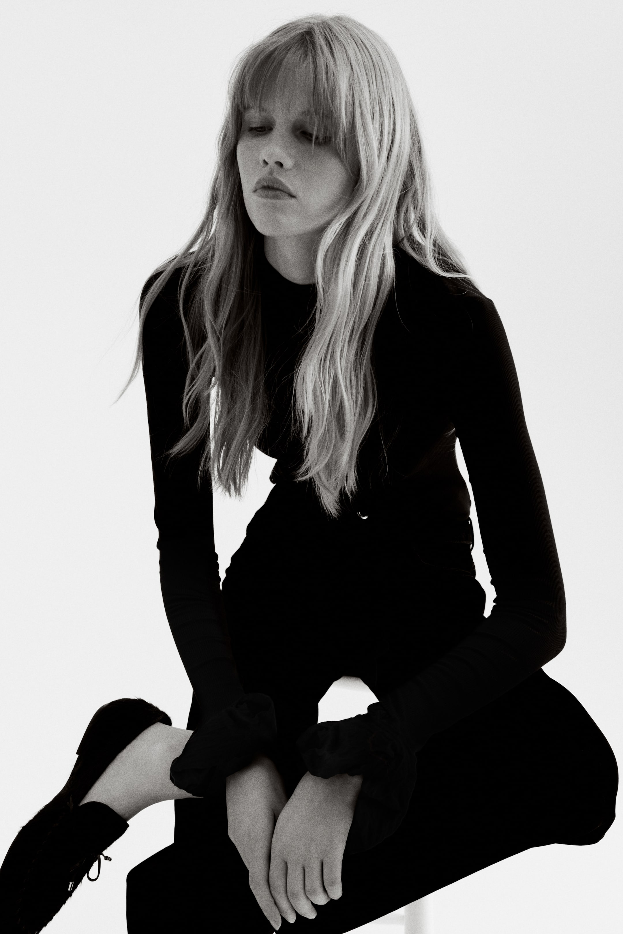 Nagyobb kép megtekintése: Bordás dzsörzéfelső - Black - NŐI | H&M HU 1