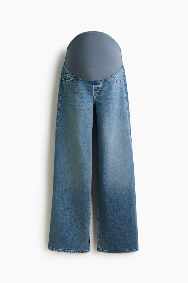 MAMA Superstretch Wide Jeans - Licht denimblauw/Donker denimblauw/Denimblauw - 1