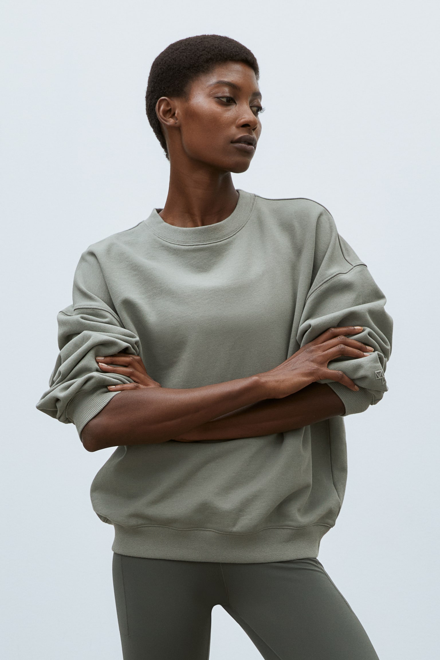 Oversized Activewear Sweater - Khaki green/Light grey/Balance & Presence/Yellow orange/Cream - 6