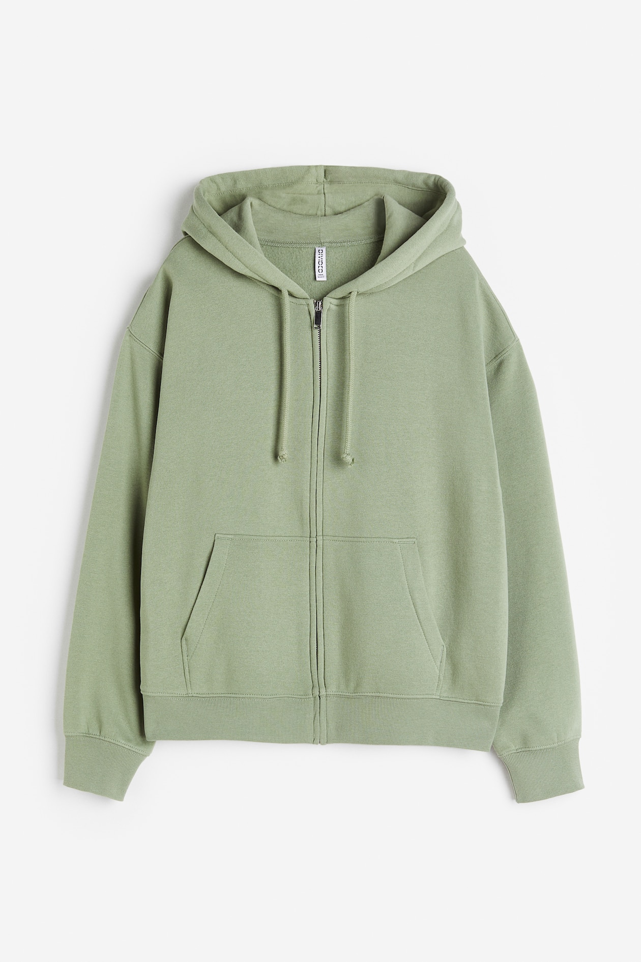 Hooded Jacket - Long sleeve - Regular length - Light khaki green ...