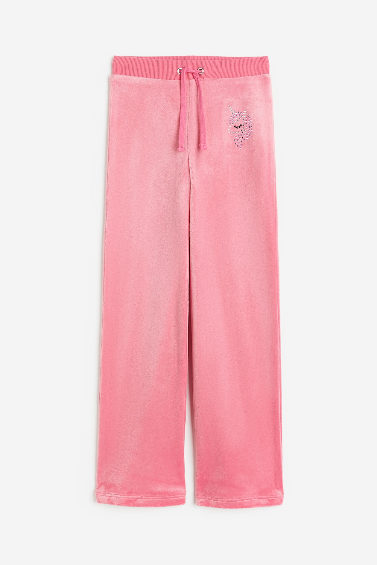 ベロアパンツ - ピンク／ユニコーン - Kids | H&M JP 