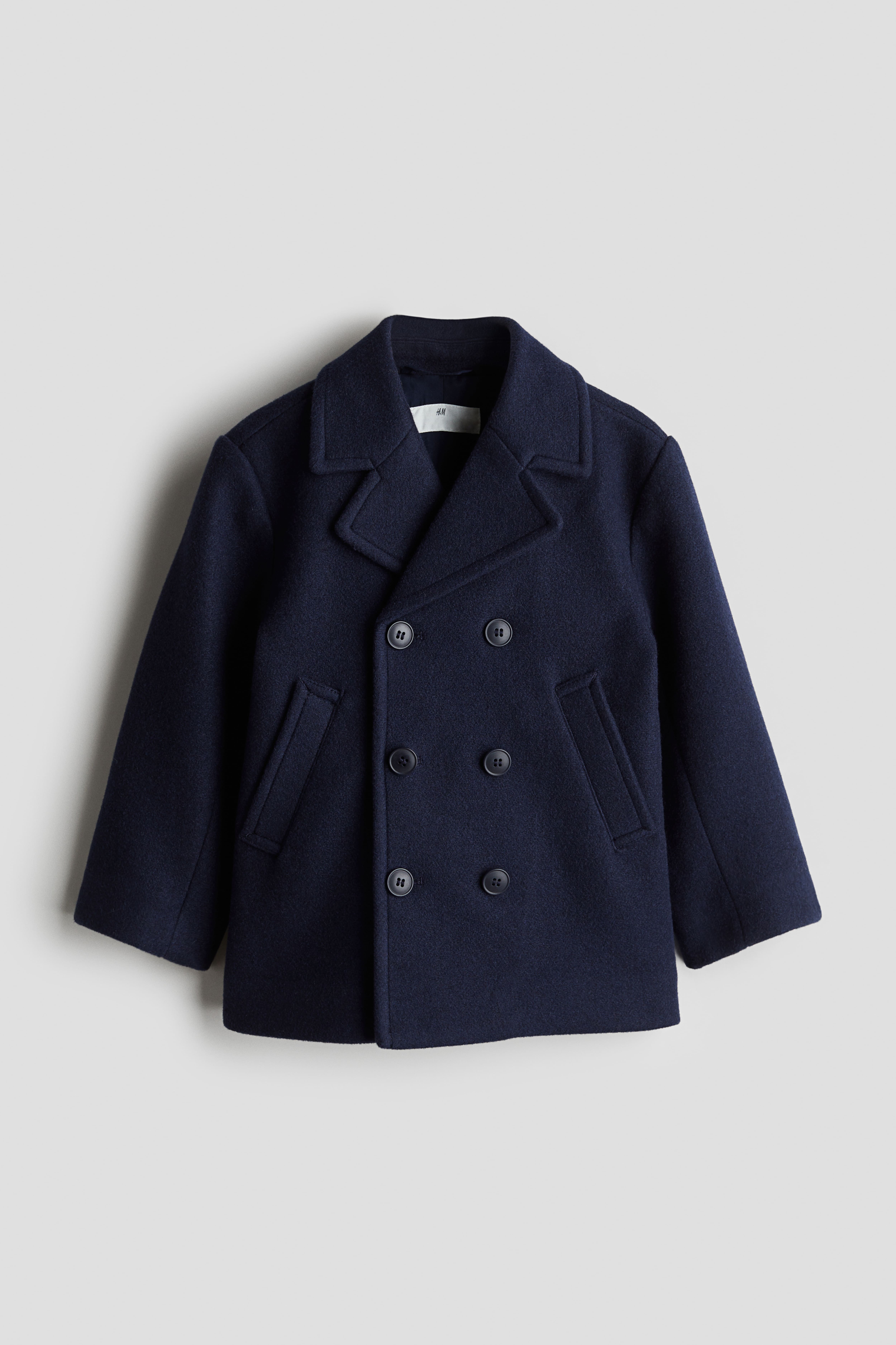 H&m peacoat men best sale