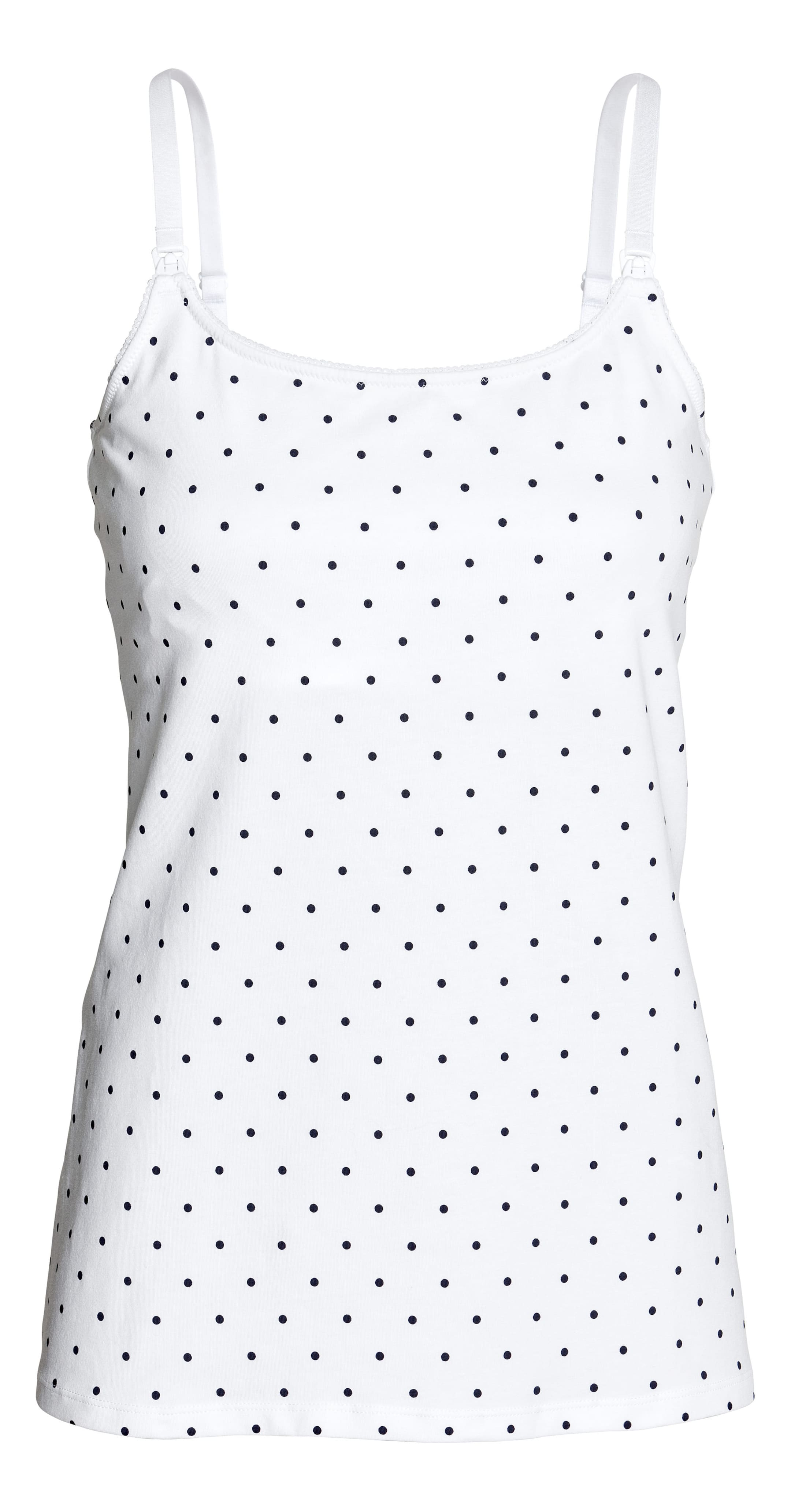 Voir une image plus grande: MAMA 2 hauts d'allaitement - Blanc/pois - FEMME | H&M CA 1