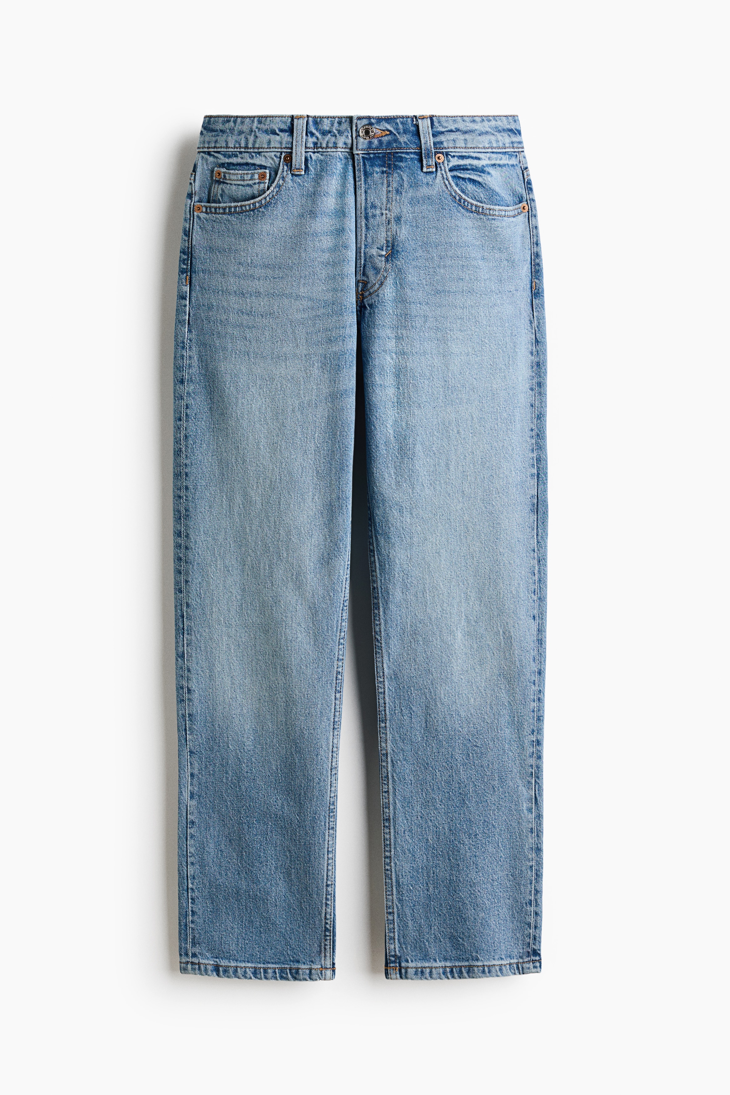 Straight Regular Waist JeansModel