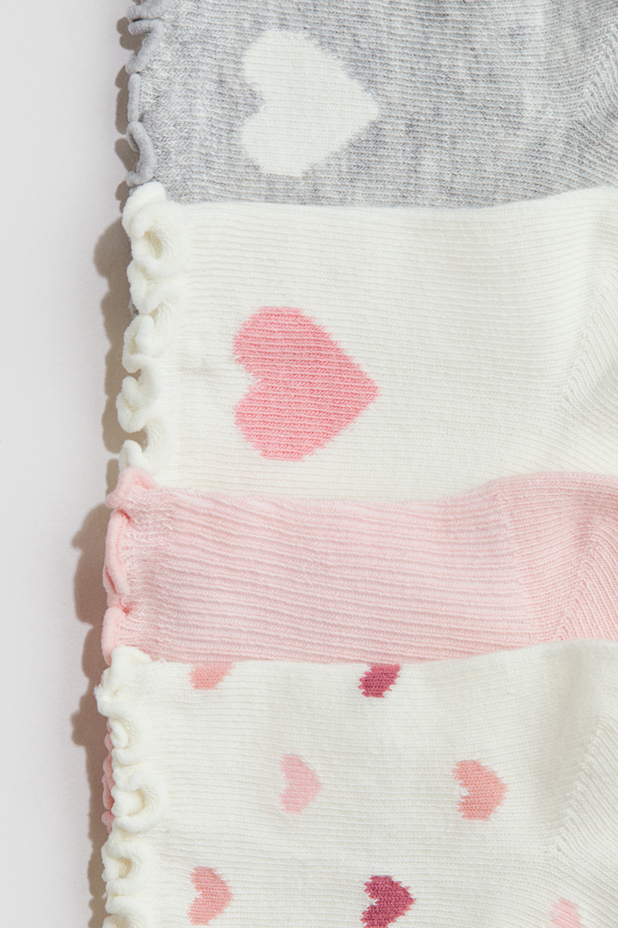 Lot de 4 paires chaussettes à bord surjeté