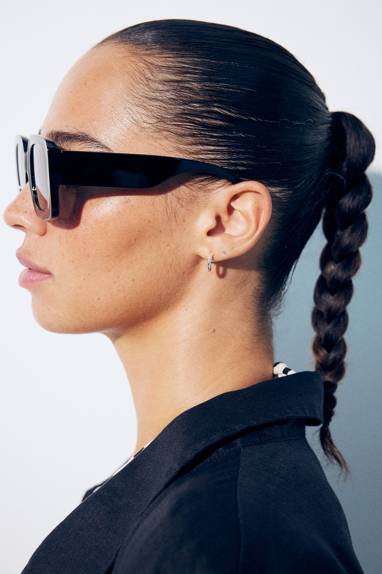 Square sunglasses - Black - 4