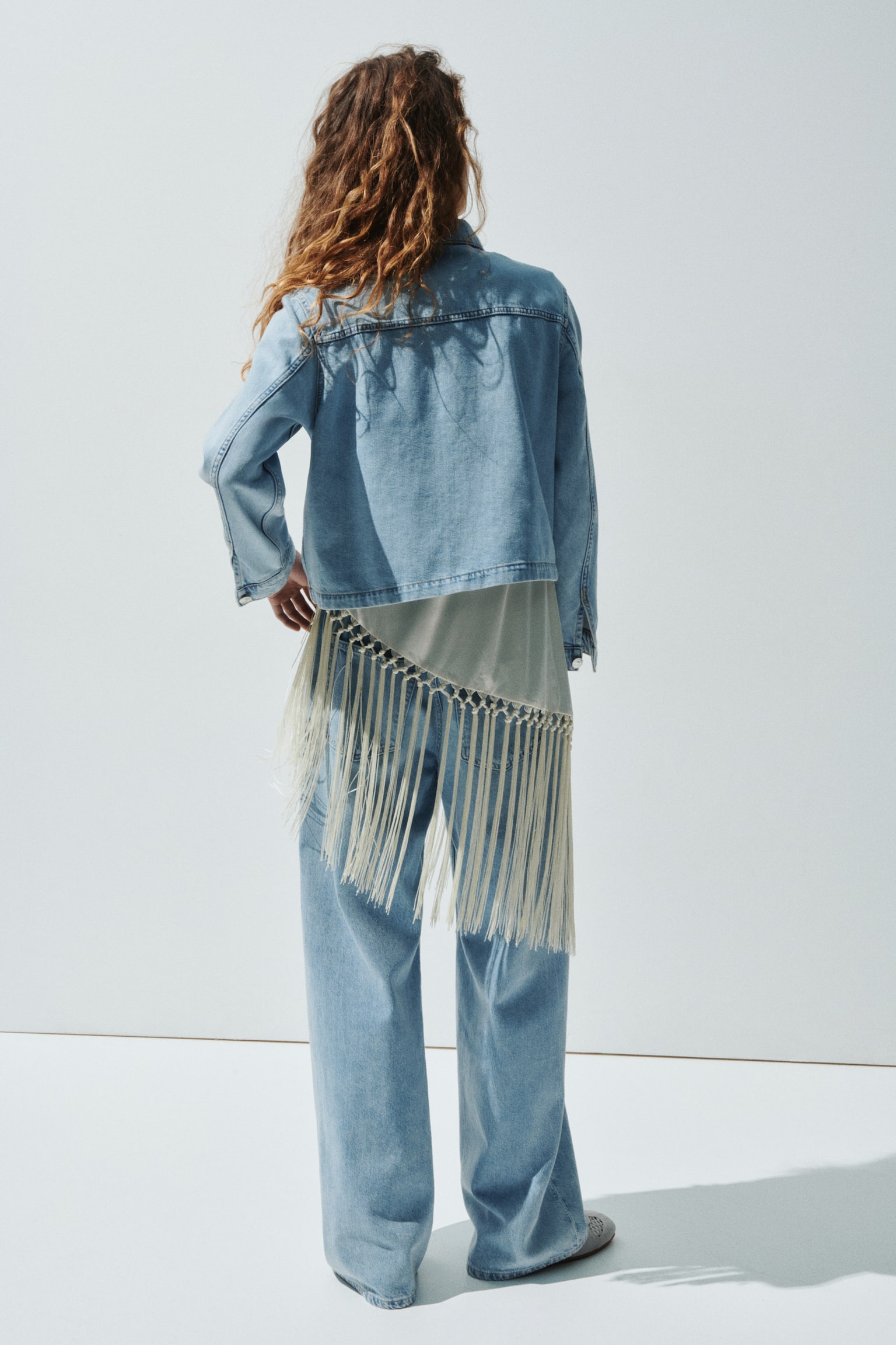Denim jacket - Light denim blue/Light denim grey/Light pink - 6