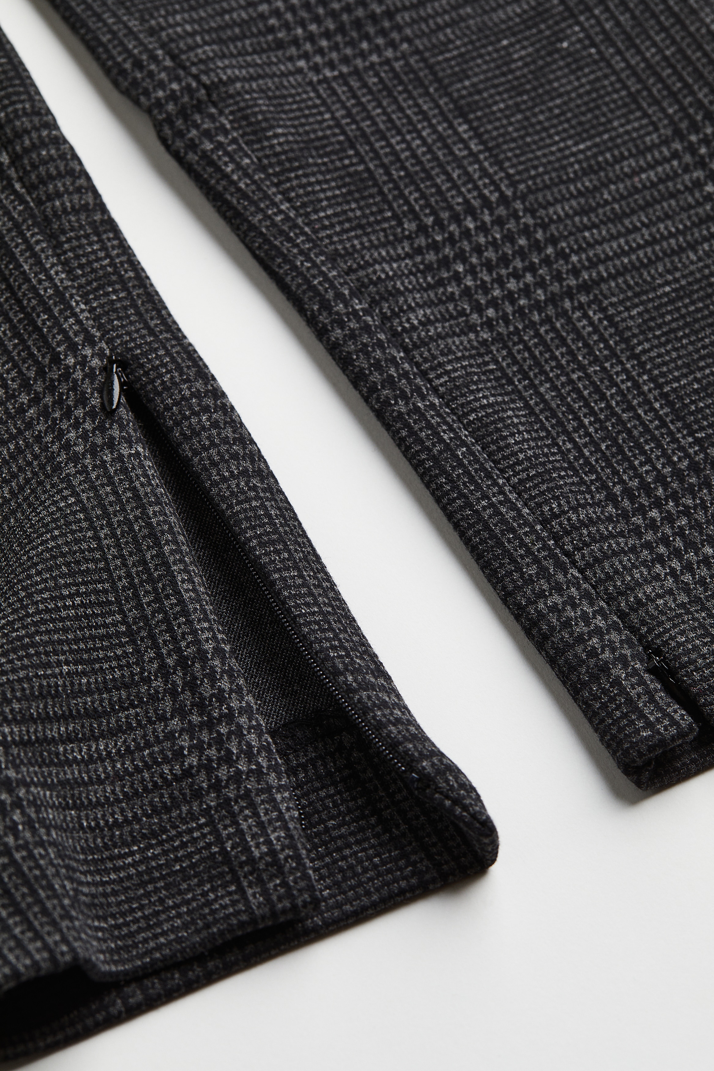 Zip-hem trousers