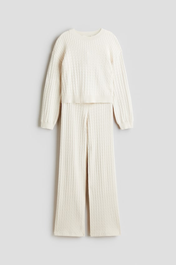 Детские топы H&M 2-Piece Cable-Knit Set