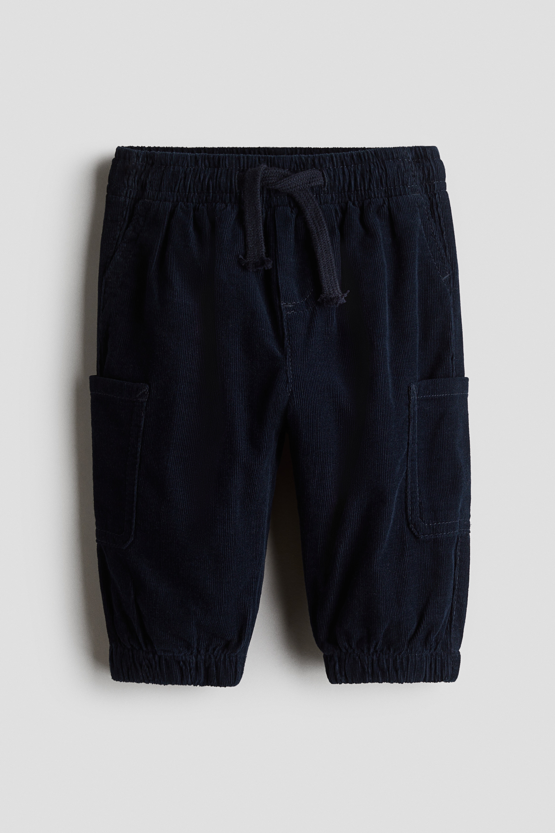 Bambino - Blu navy Pantaloni in velluto foderati - Size: 80 (9-12M)  - H&M