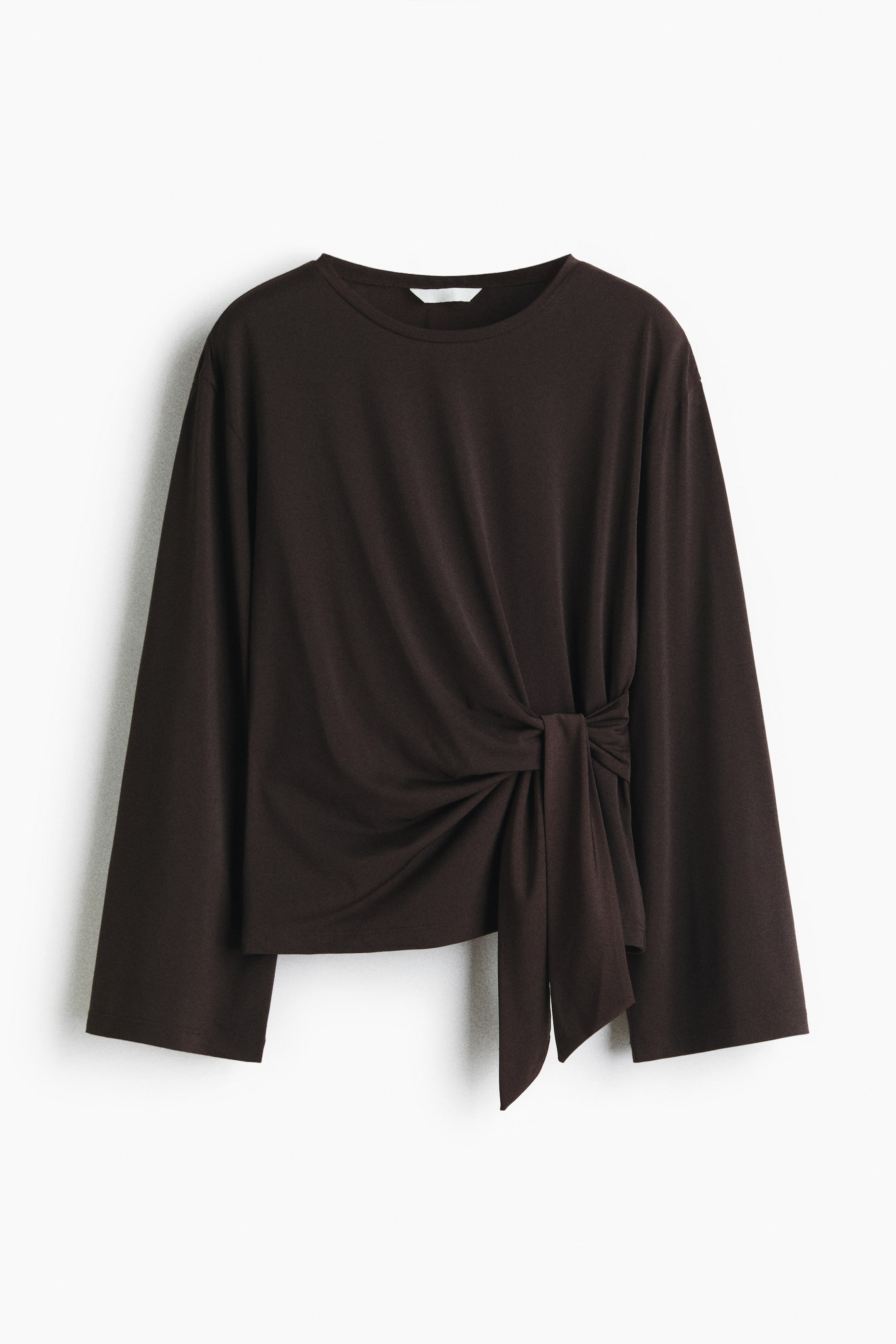 Xem ảnh lớn hơn: Áo buộc dây - Màu nâu đậm - Ladies | H&M VN 5