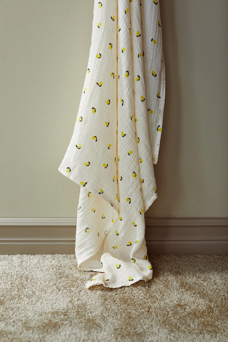 H&m H And M Baby Blanket H M Brown Tan Cream Ivory Cotton