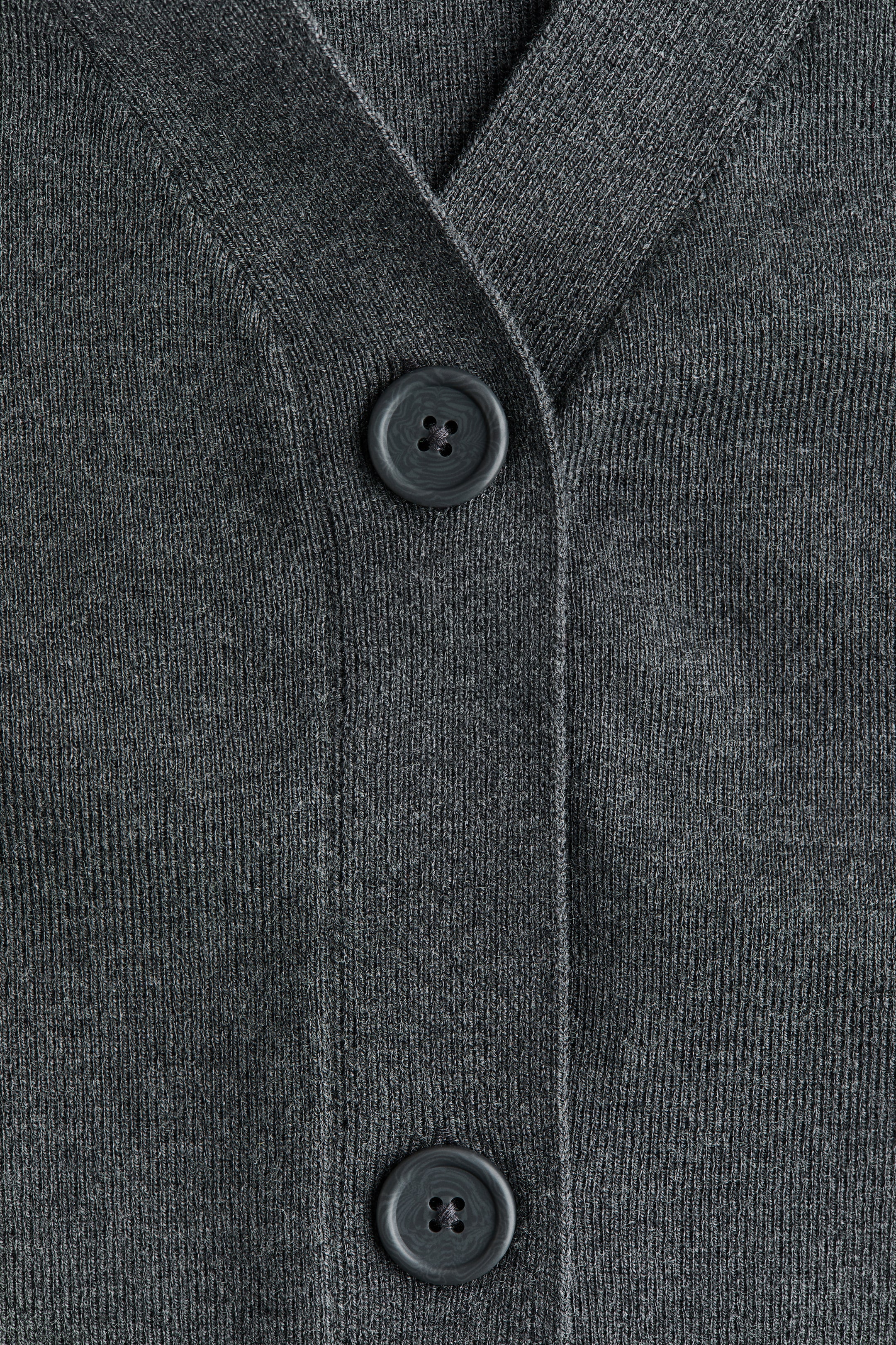 View larger image: Fine-knit cardigan - Dark grey marl - Ladies | H&M IN 7